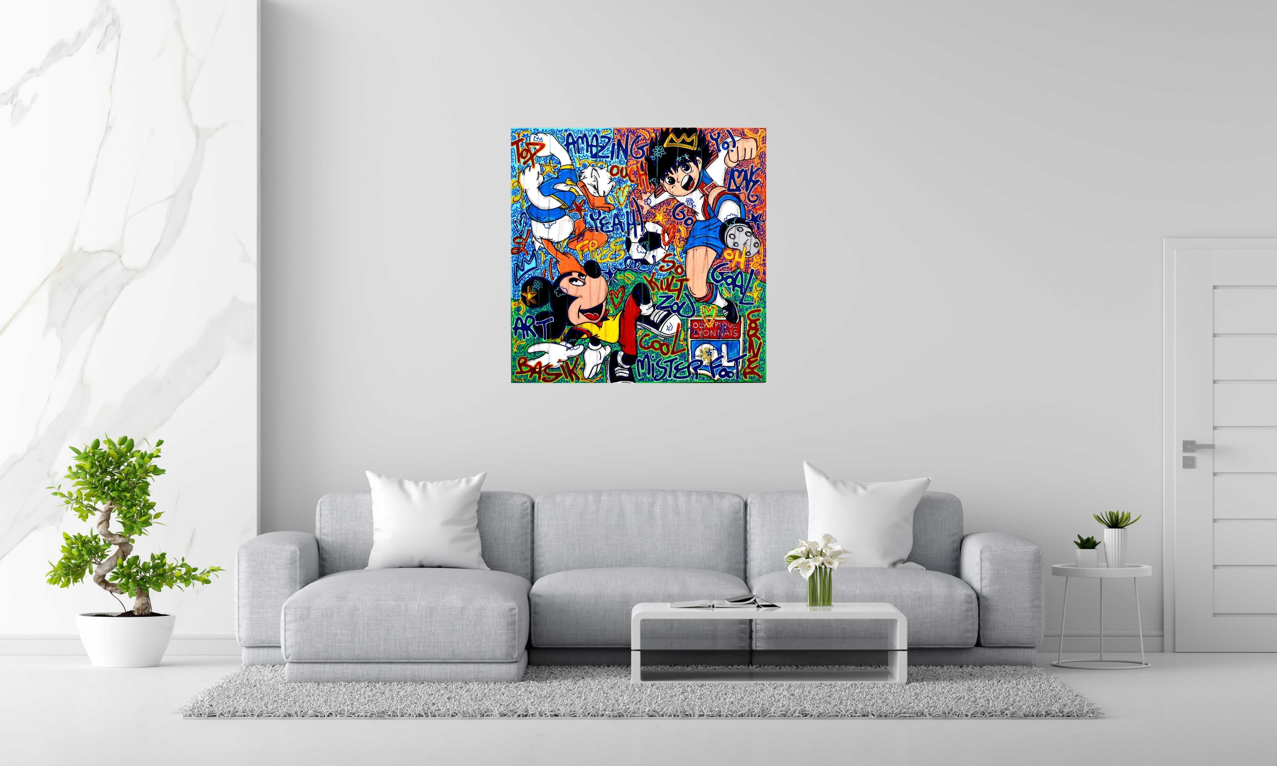 Tableau de RICO SAB a pour titre  Amazingol style street pop art, street art dim : RICO SABprix:950