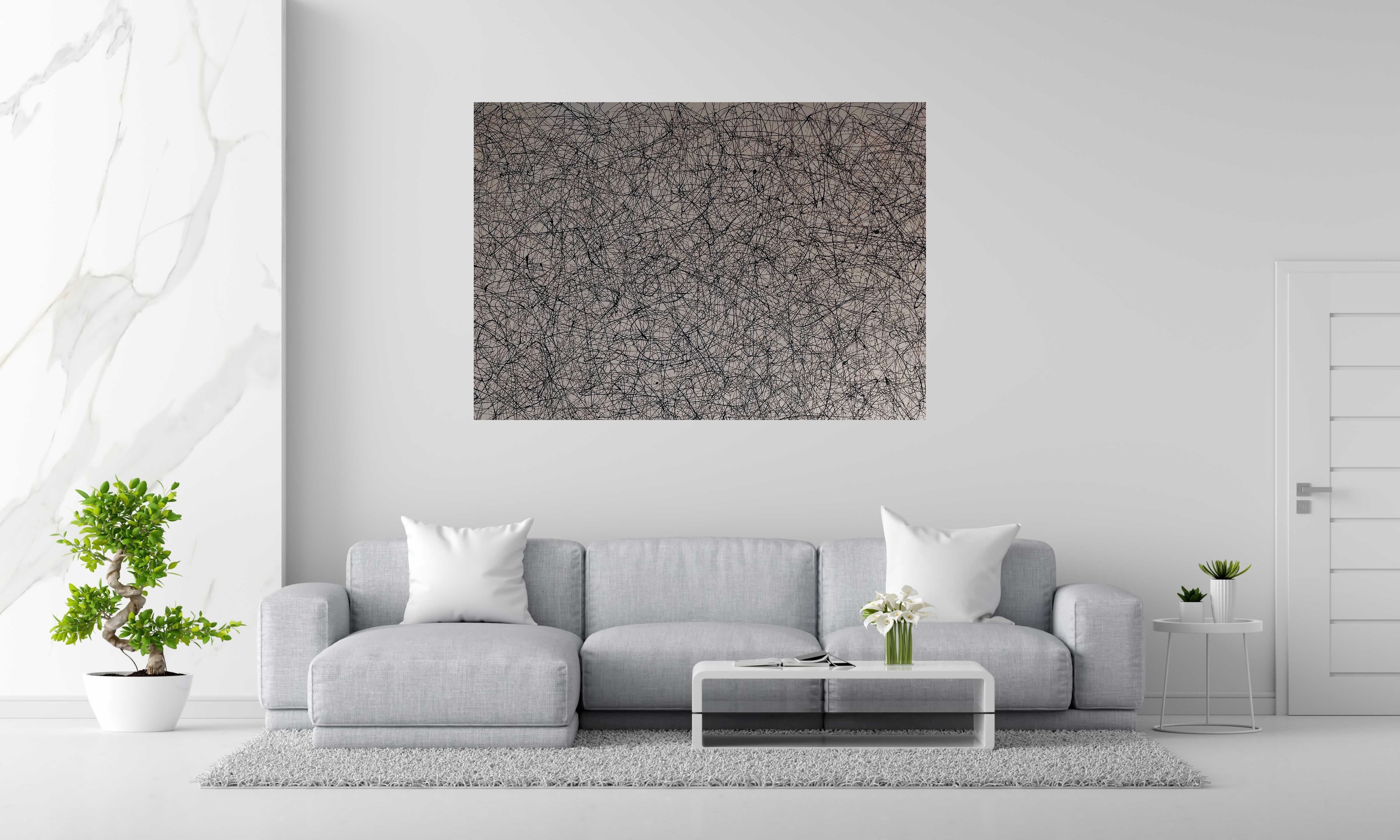 Tableau de NASH a pour titre  Pink style abstrait dim : NASHprix:2400