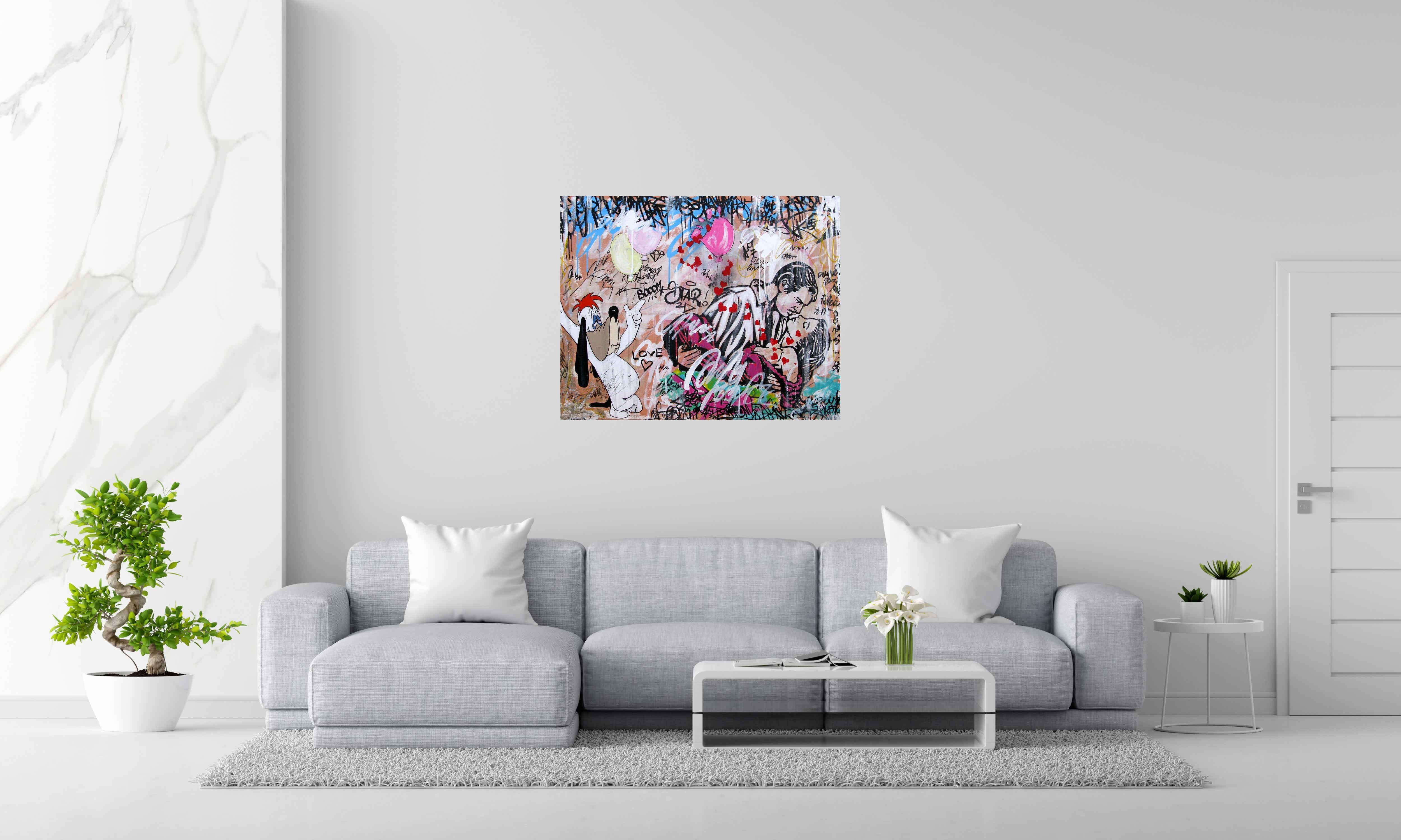 Tableau de PATRICIA GADISSEUR a pour titre  BOOM STAR style graffiti, street pop art dim : PATRICIA GADISSEURprix:750