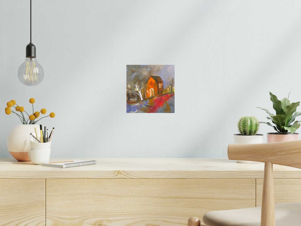 Tableau de IVAN TZONEV a pour titre  SELO F2 style figuratif dim : IVAN TZONEVprix:80