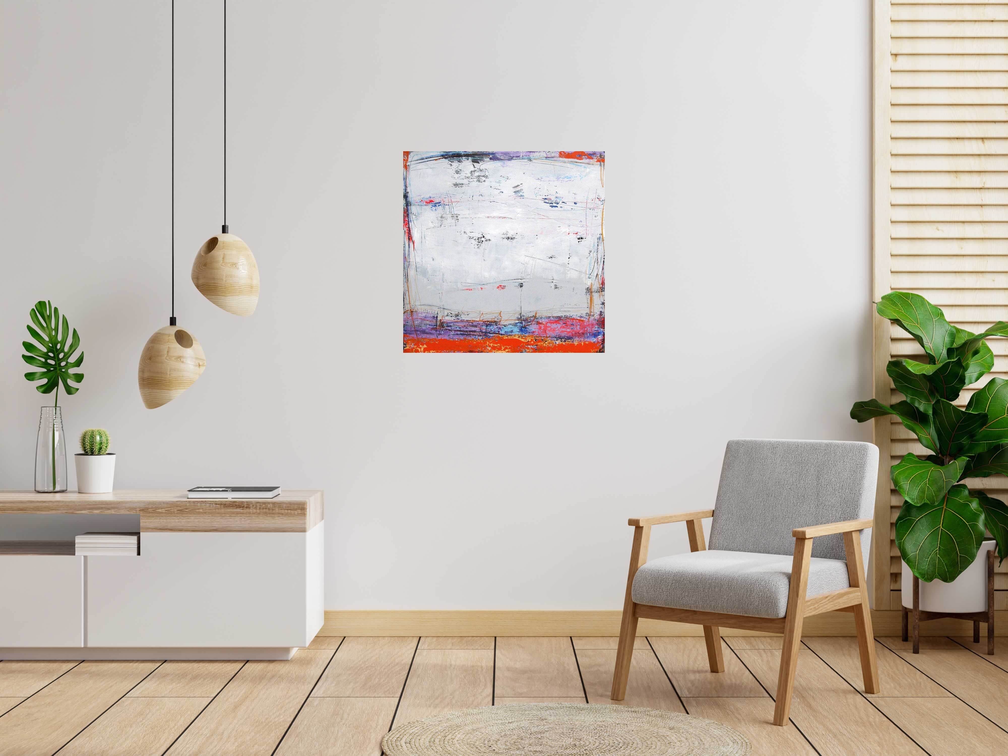 Tableau de TANIA CARRARA a pour titre  NUANCES MAUVE style abstrait dim : TANIA CARRARAprix:750