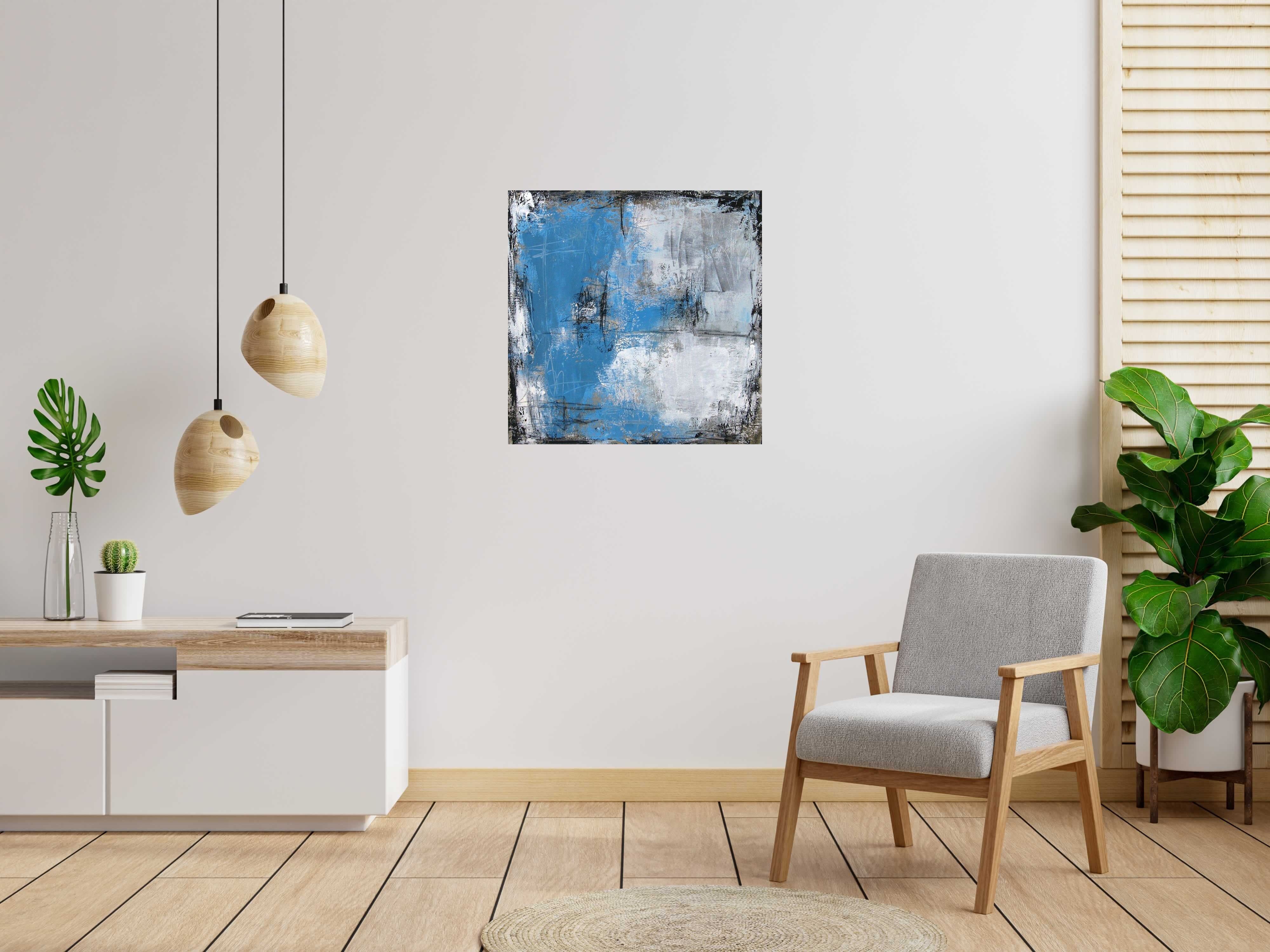 Tableau de TANIA CARRARA a pour titre  BLUR style abstrait dim : TANIA CARRARAprix:750