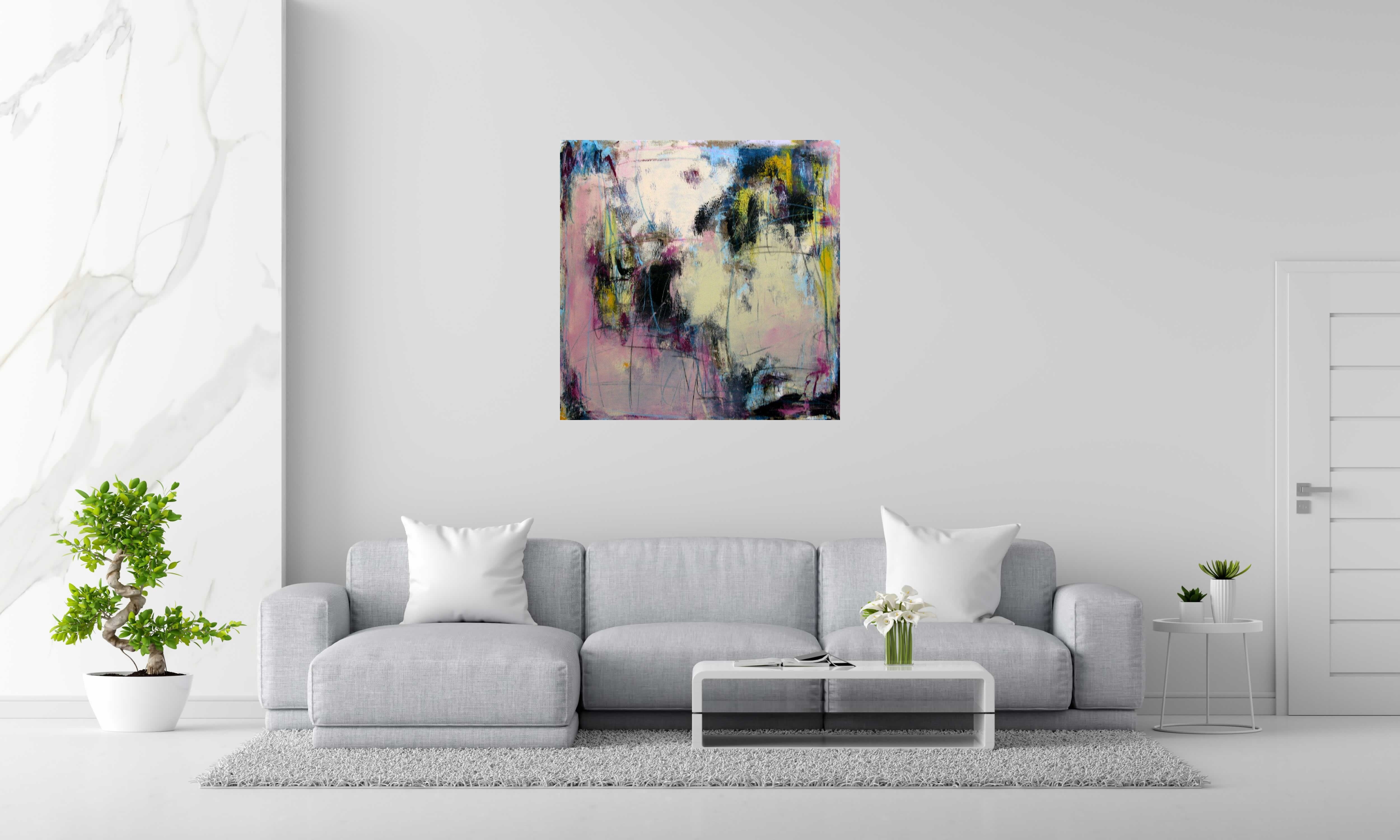Tableau de TANIA CARRARA a pour titre  Nuances de Printemps style abstrait dim : TANIA CARRARAprix:1100