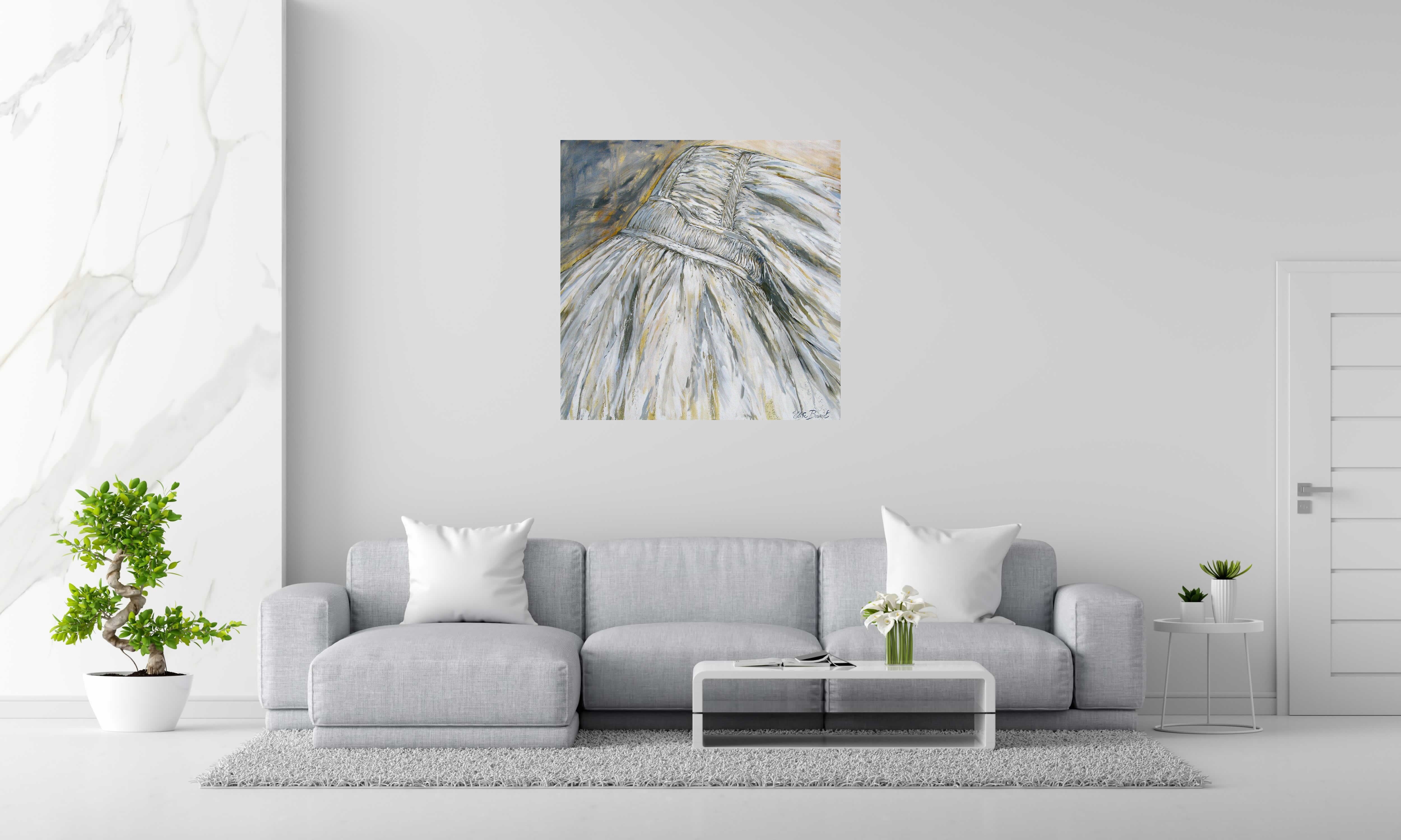 Tableau de ELISE BARAT a pour titre  Rose style figuratif dim : ELISE BARATprix:1200