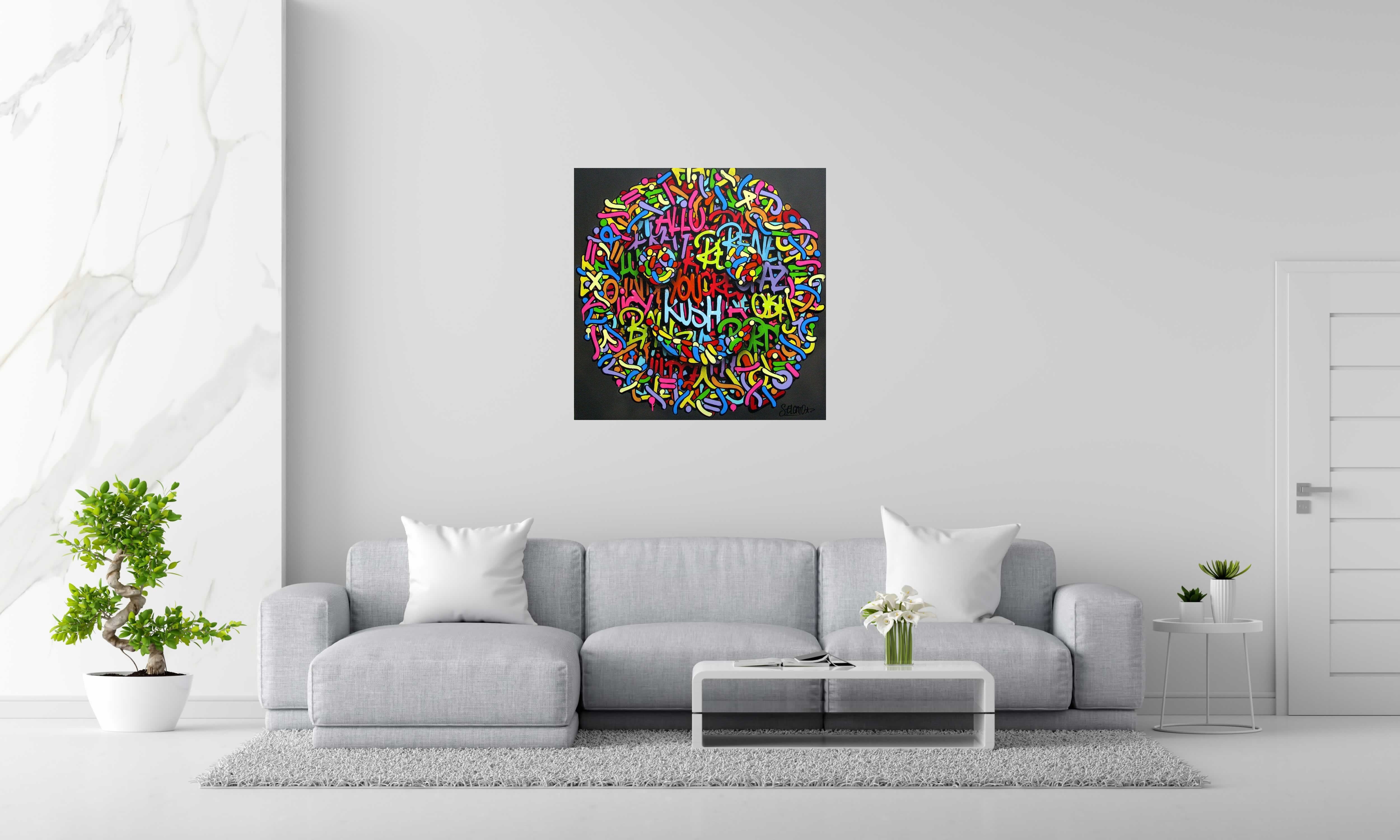 Tableau de EL GATO S. a pour titre  Fast style graffiti, street art dim : EL GATO S.prix:950