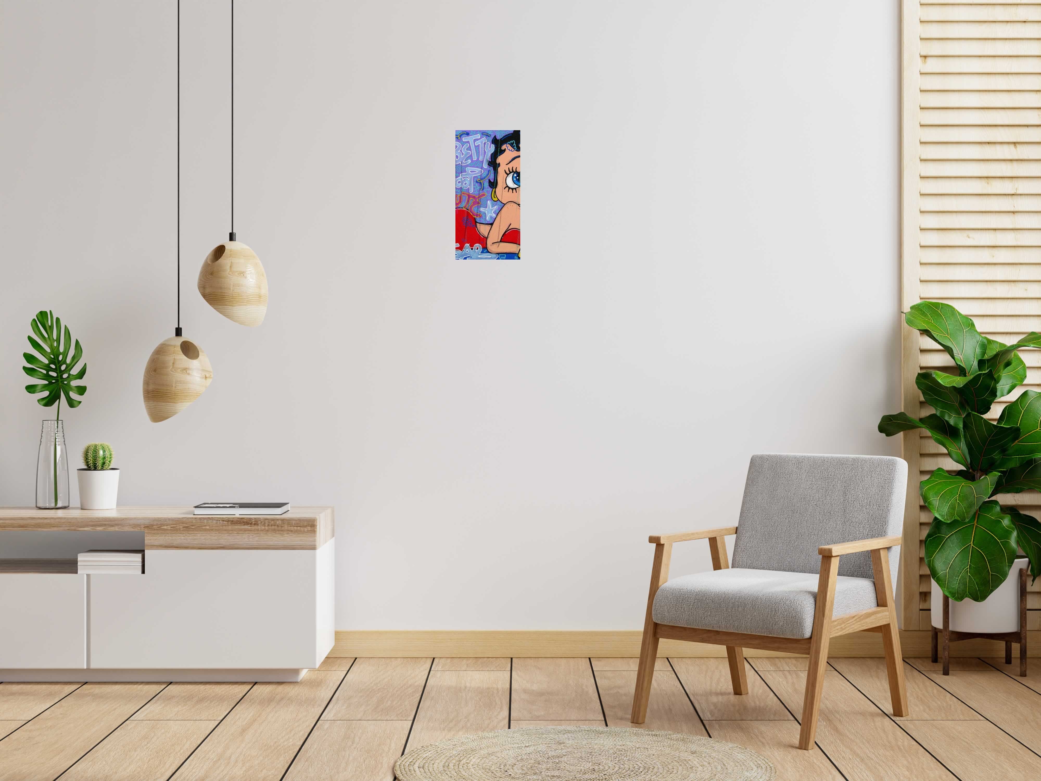 Tableau de RICO SAB a pour titre  Betty Boop style street pop art, street art dim : RICO SABprix:500