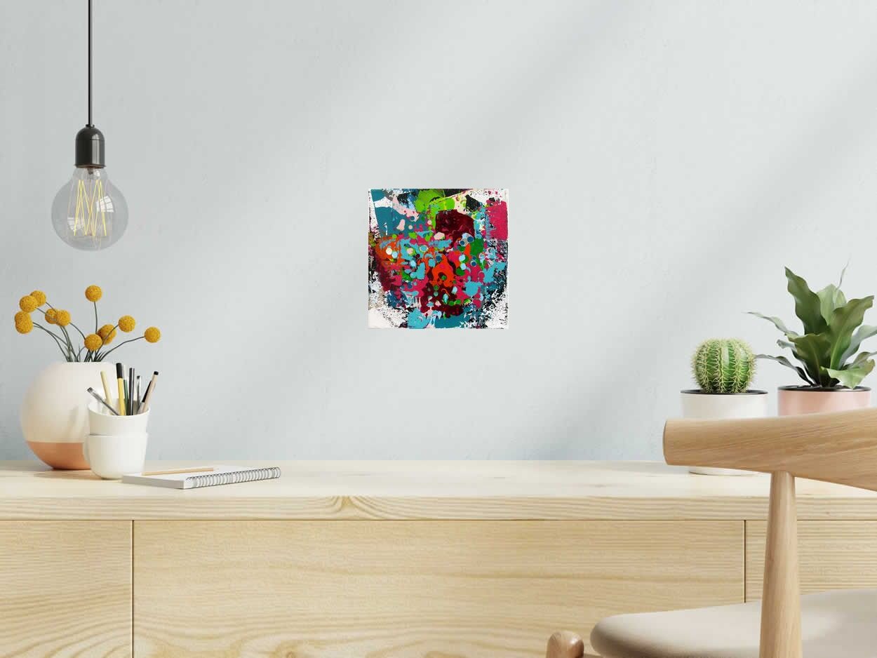 Tableau de CELINE WEBER a pour titre  STONE 2 style abstrait dim : CELINE WEBERprix:100