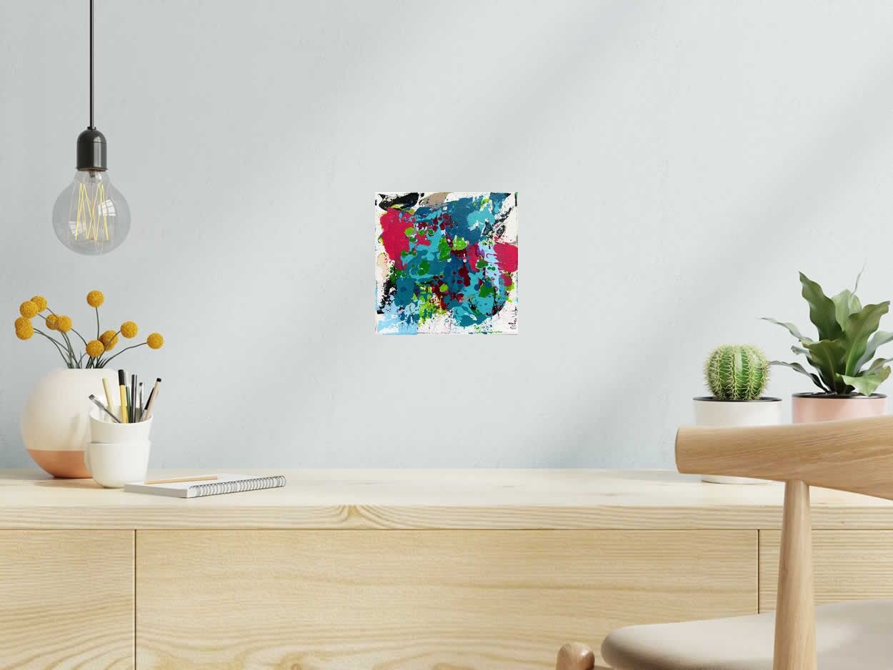 Tableau de CELINE WEBER a pour titre  STONE 15 style abstrait dim : CELINE WEBERprix:100