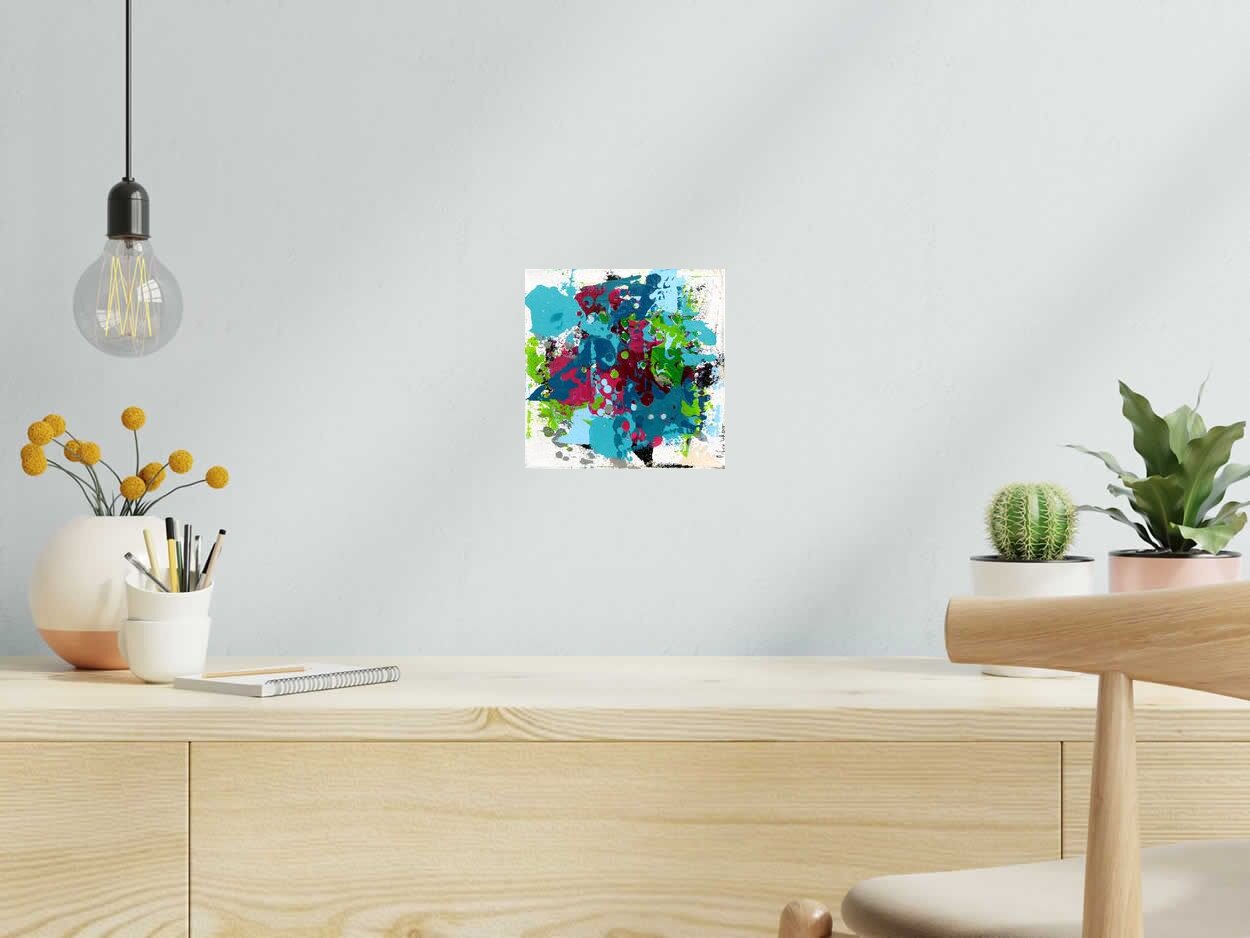 Tableau de CELINE WEBER a pour titre  STONE 16 style abstrait dim : CELINE WEBERprix:100