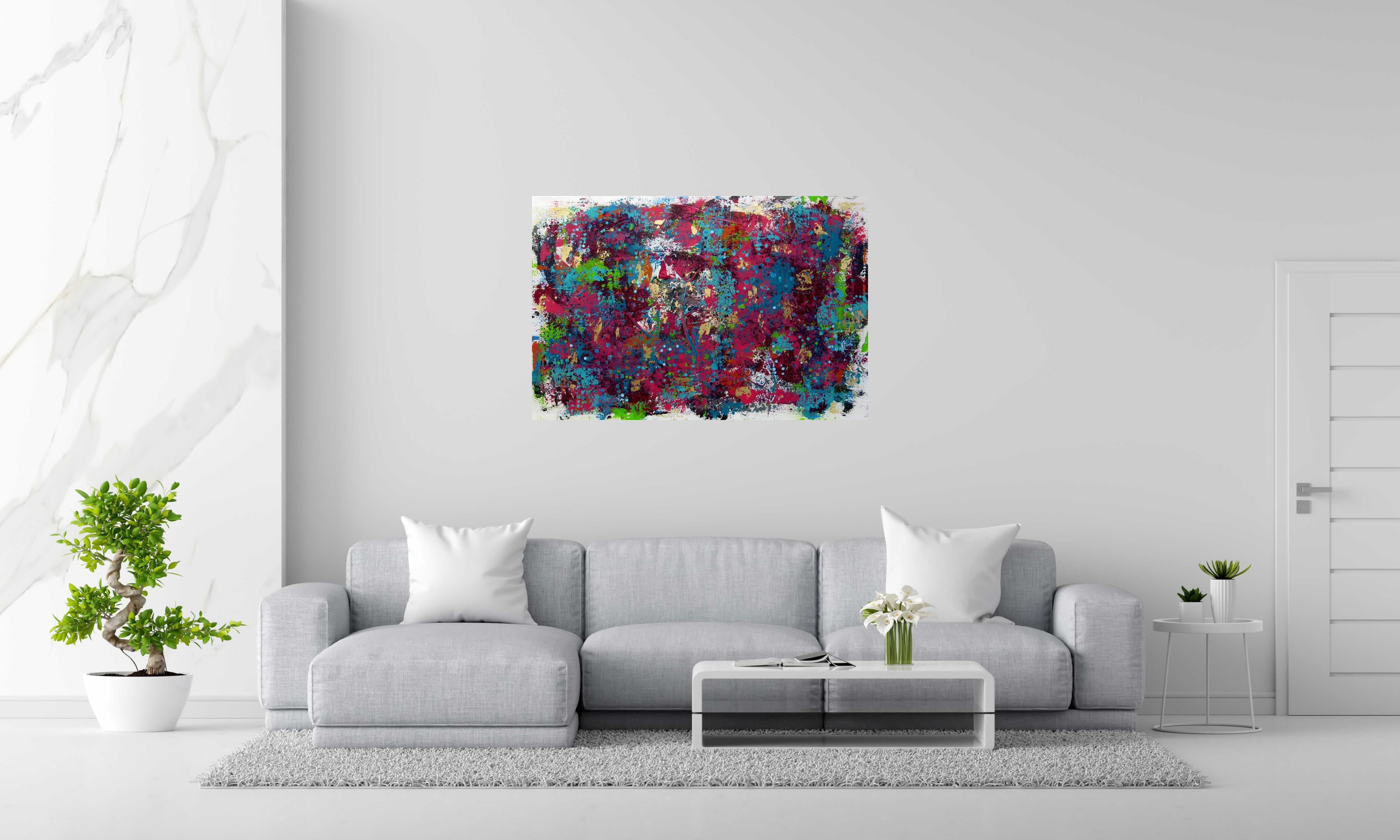 Tableau de CELINE WEBER a pour titre  STONE OR PASSION style abstrait dim : CELINE WEBERprix:1150
