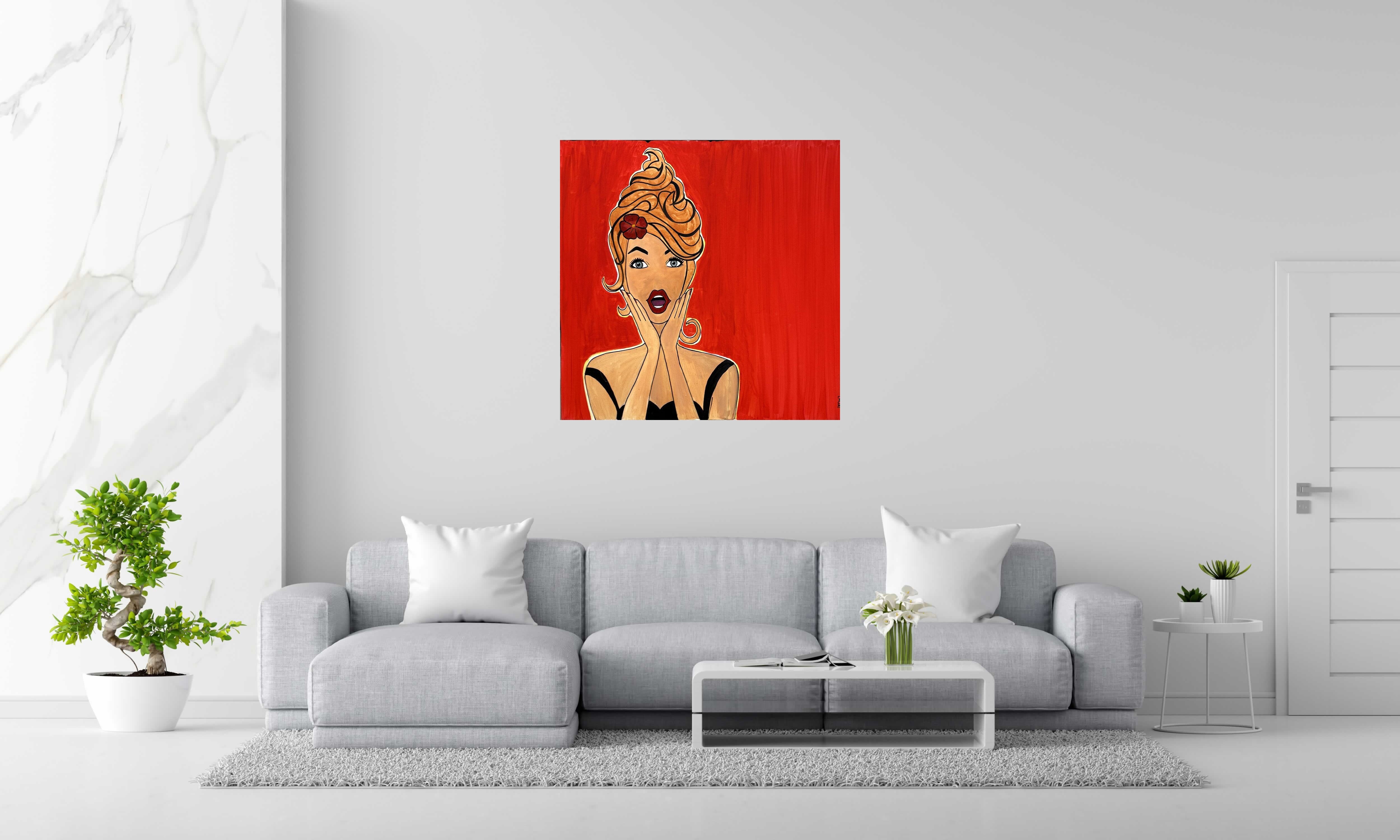 Tableau de CACOU a pour titre  OH! style graphique dim : CACOUprix:850
