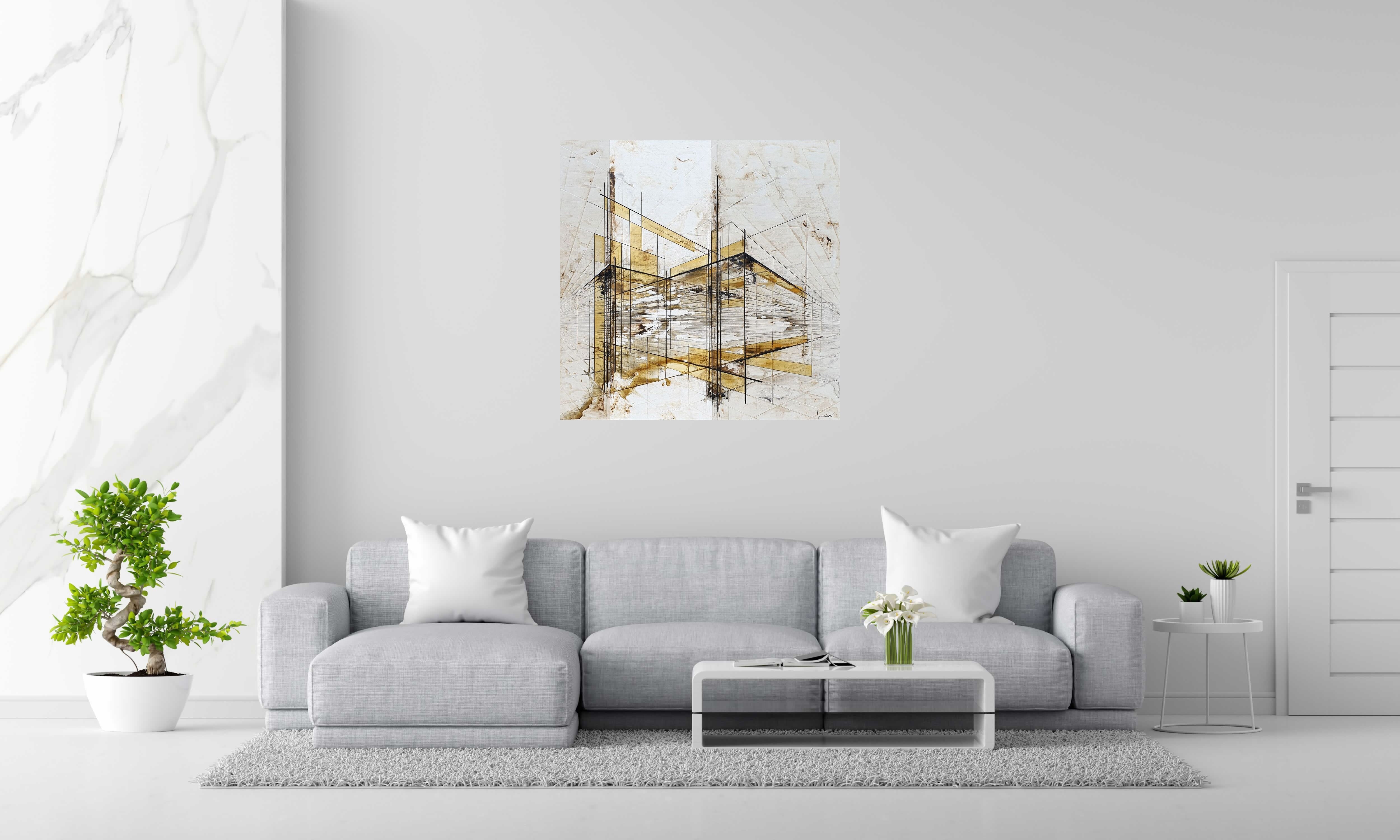 Tableau de LUDOVIC MERCHER a pour titre  CITY style abstrait dim : LUDOVIC MERCHERprix:1000