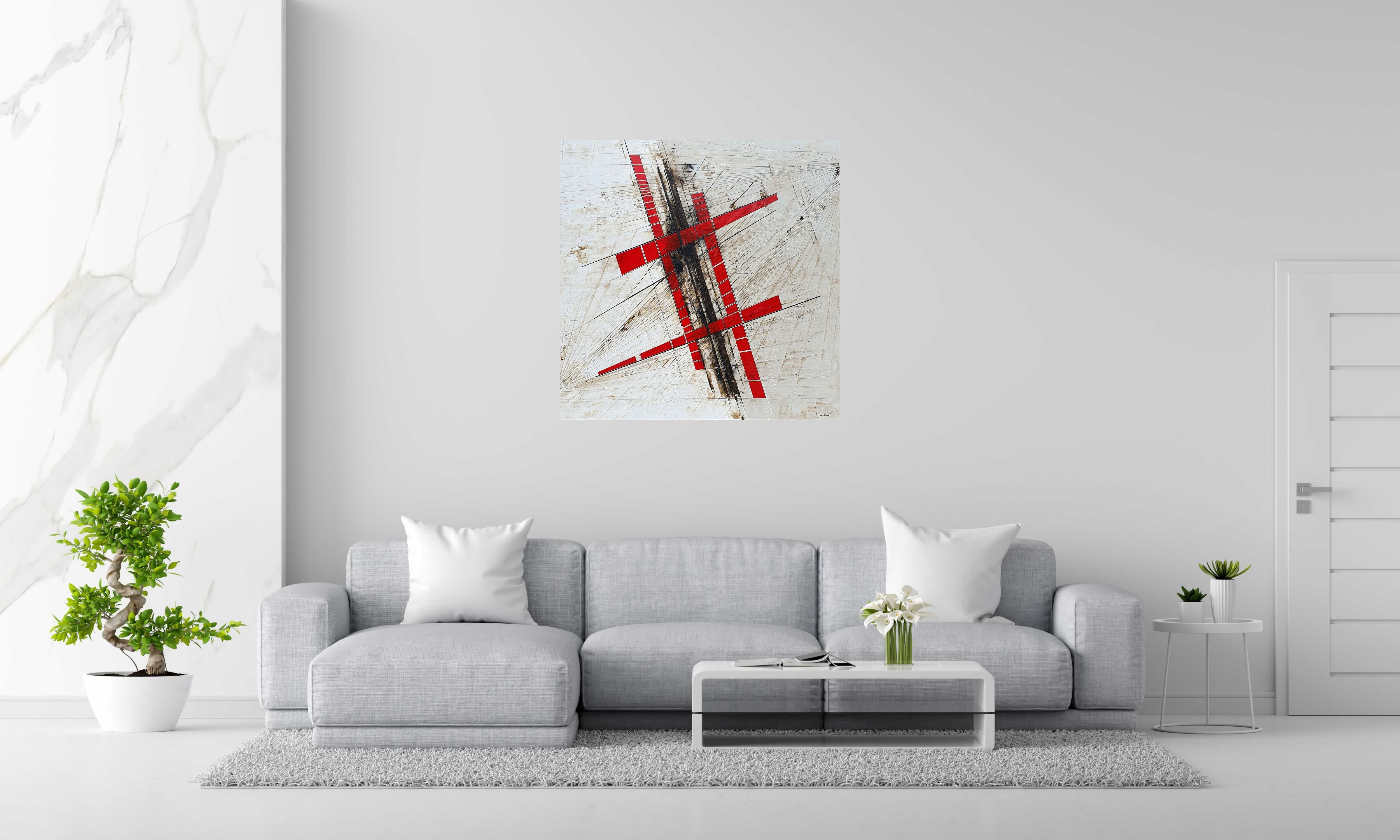 Tableau de LUDOVIC MERCHER a pour titre  EXPLORER style abstrait dim : LUDOVIC MERCHERprix:1000