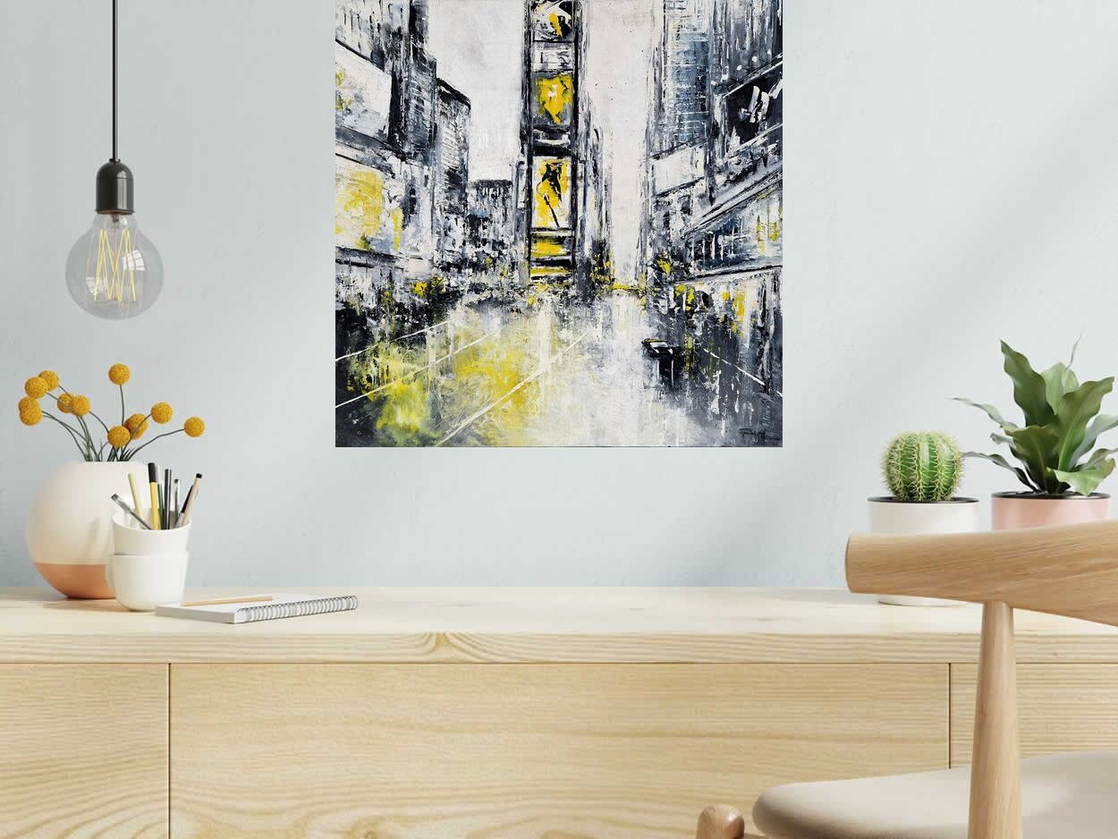 Tableau de PHIL a pour titre  Beautiful Times Square style figuratif dim : PHILprix:300