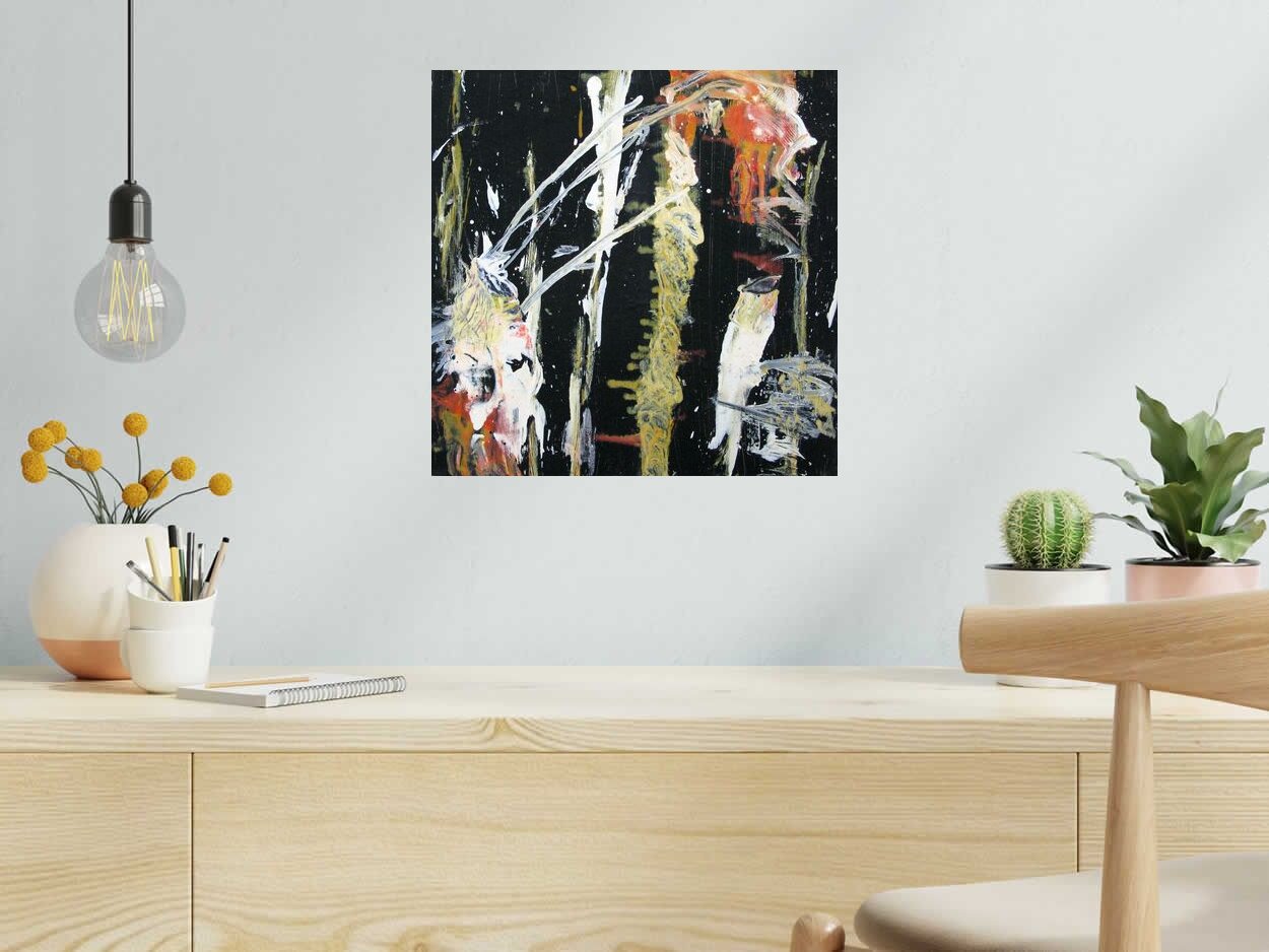 Tableau de RINGER HERVE a pour titre  SANS TITRE style abstrait dim : RINGER HERVEprix:170