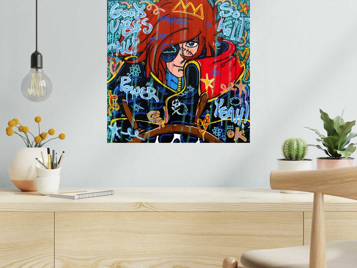 Tableau de RICO SAB a pour titre  Albator style street pop art, street art dim : RICO SABprix:250