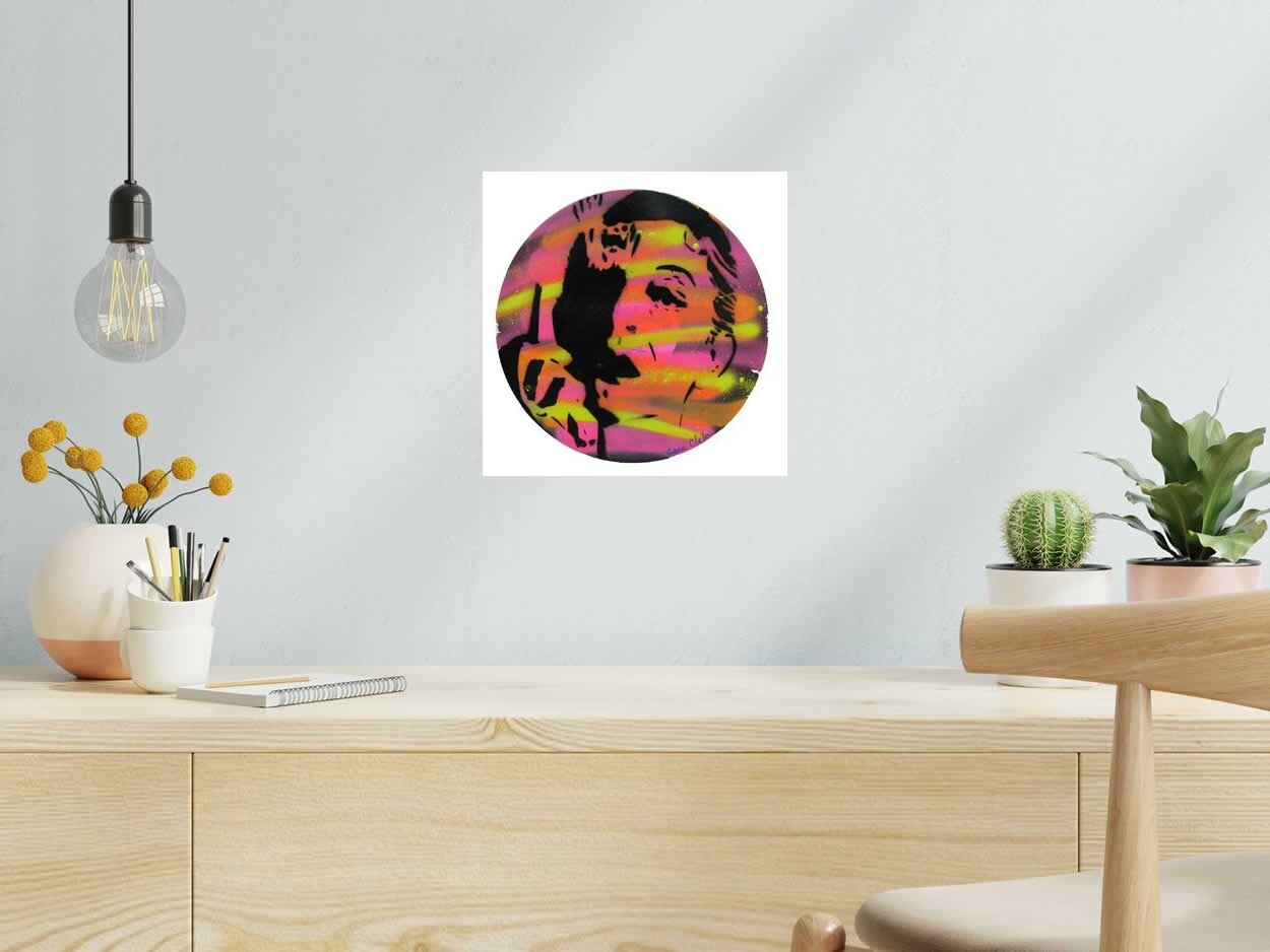 Tableau de SARA CHELOU a pour titre  Gainsbourg style street pop art dim : SARA CHELOUprix:150