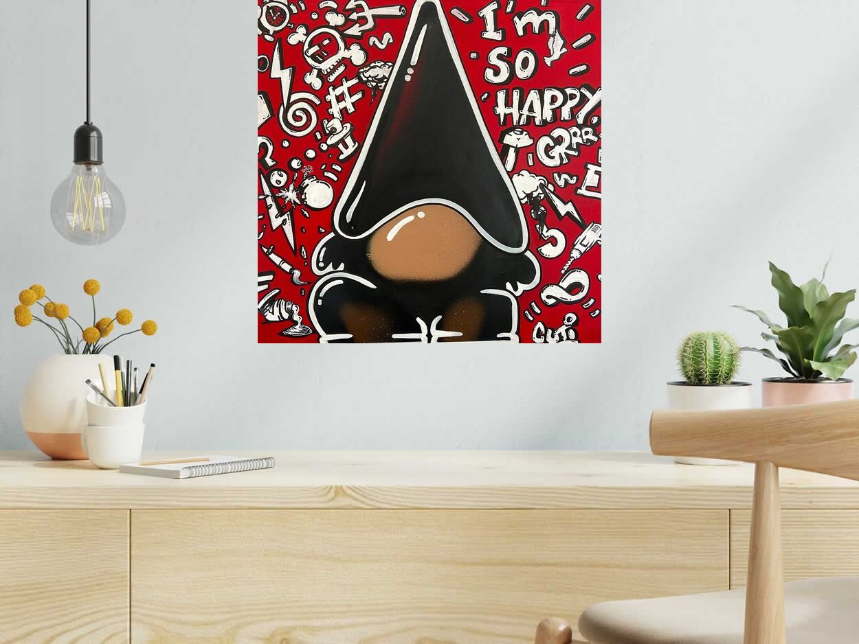 Tableau de GUTI a pour titre  Grinch style street art dim : GUTIprix:250