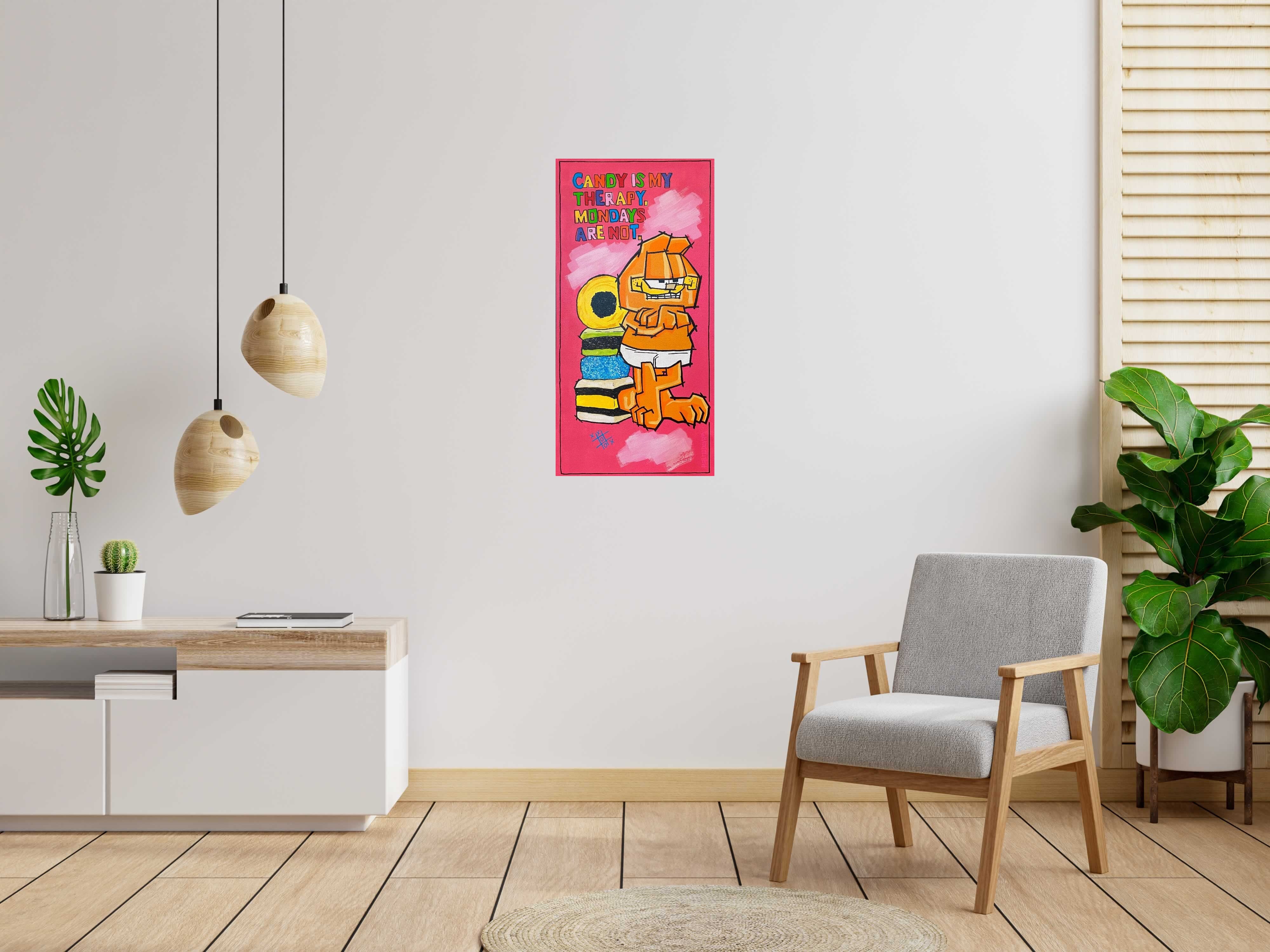 Tableau de Patrice ALMODOVAR a pour titre  Garfield style street pop art dim : Patrice ALMODOVARprix:1900