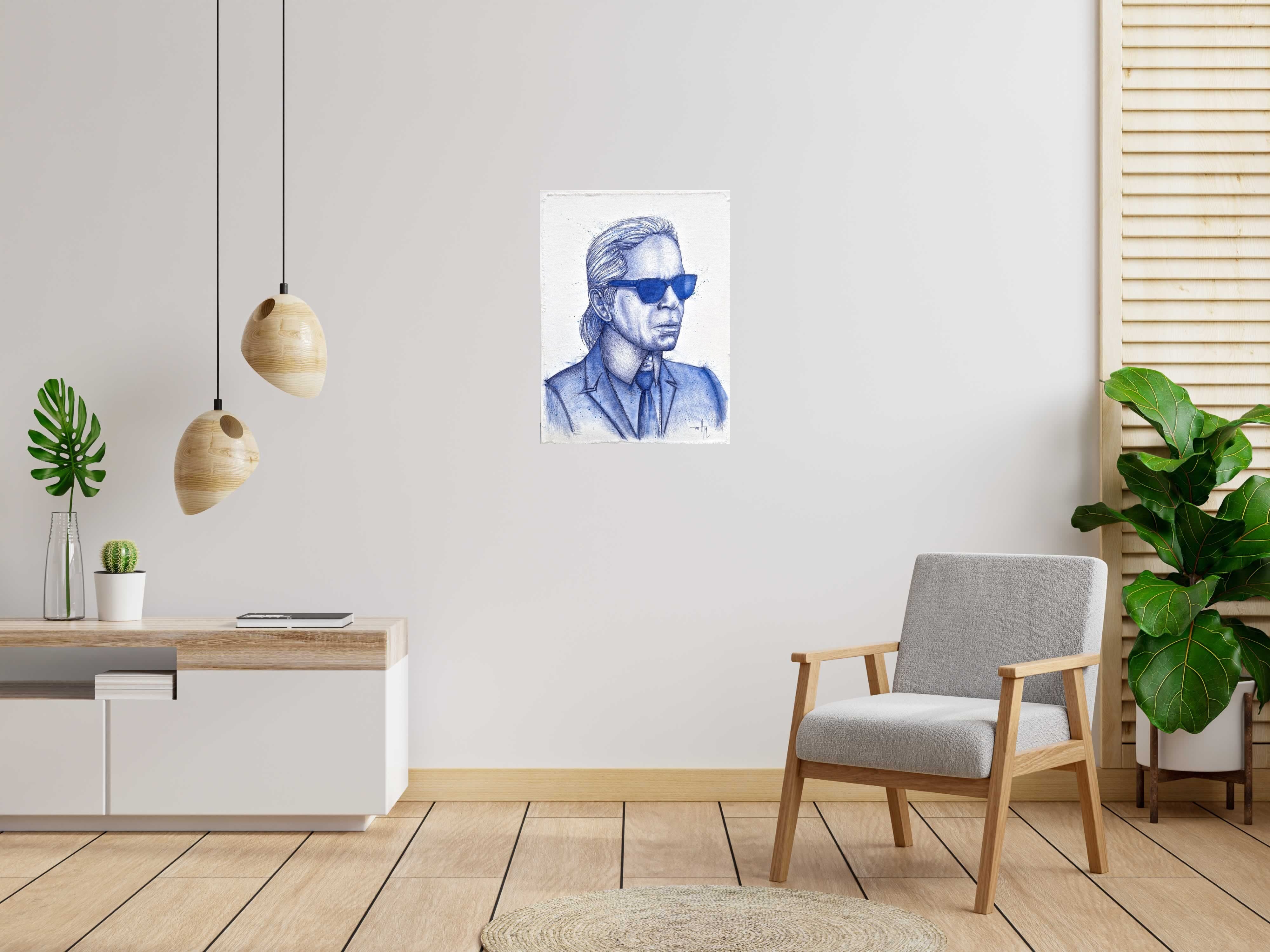 Tableau de ART HM a pour titre  Karl style figuratif, graphique dim : ART HMprix:550