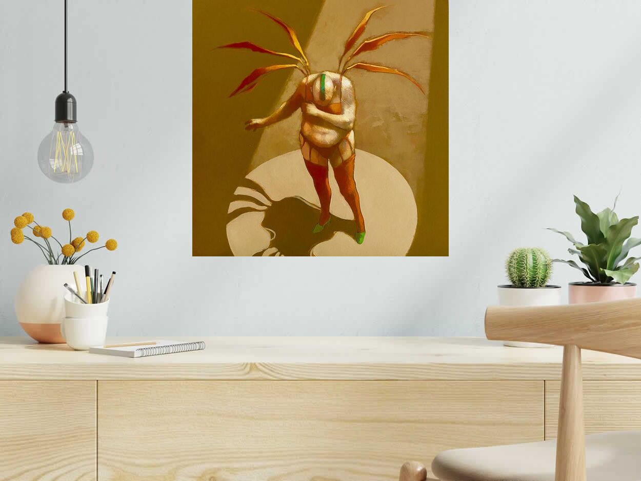 Tableau de MASSEBEUF Olivier a pour titre  killing Mockingbird style figuratif dim : MASSEBEUF Olivierprix:400