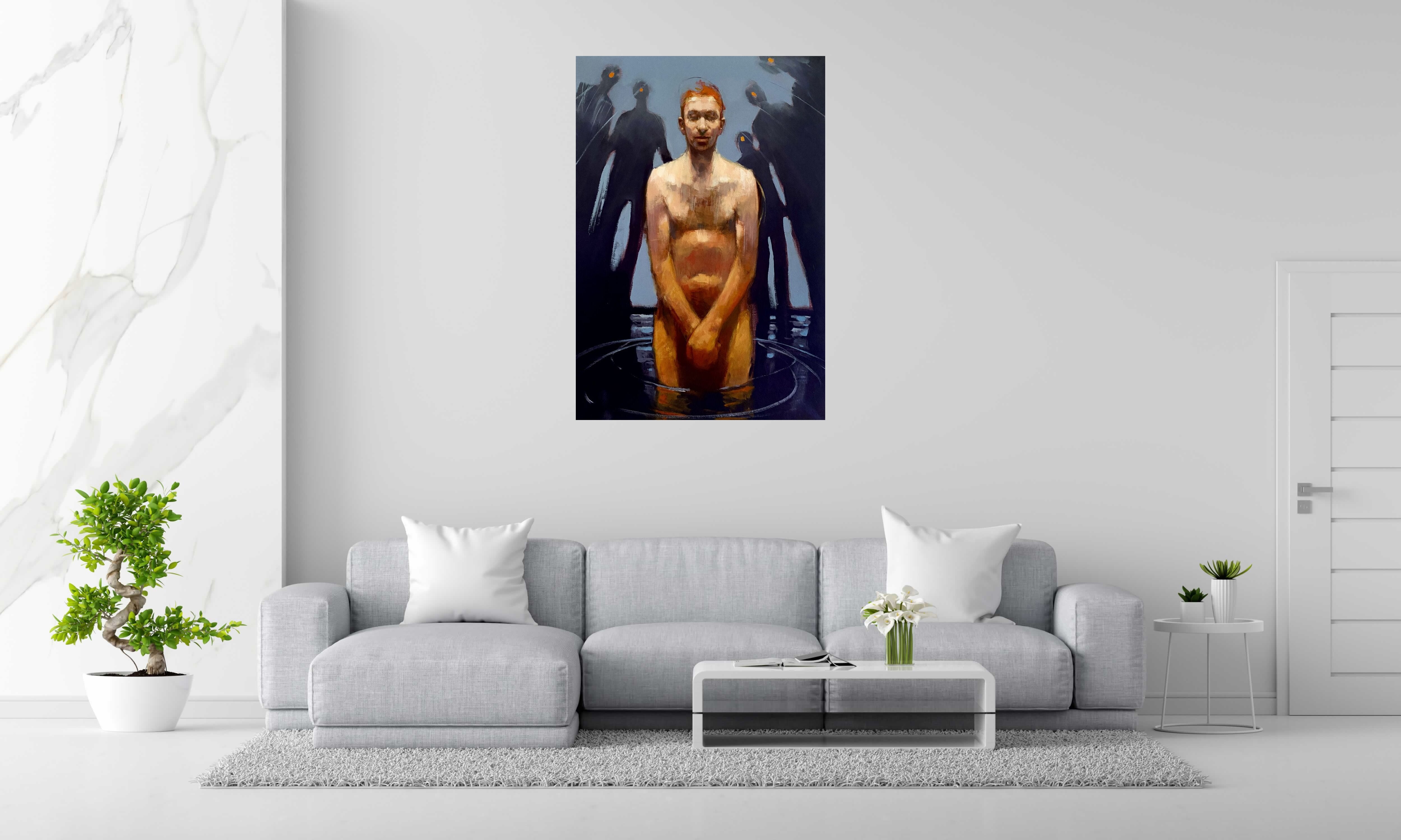 Tableau de MASSEBEUF Olivier a pour titre  Nobody blinded me style figuratif dim : MASSEBEUF Olivierprix:1500