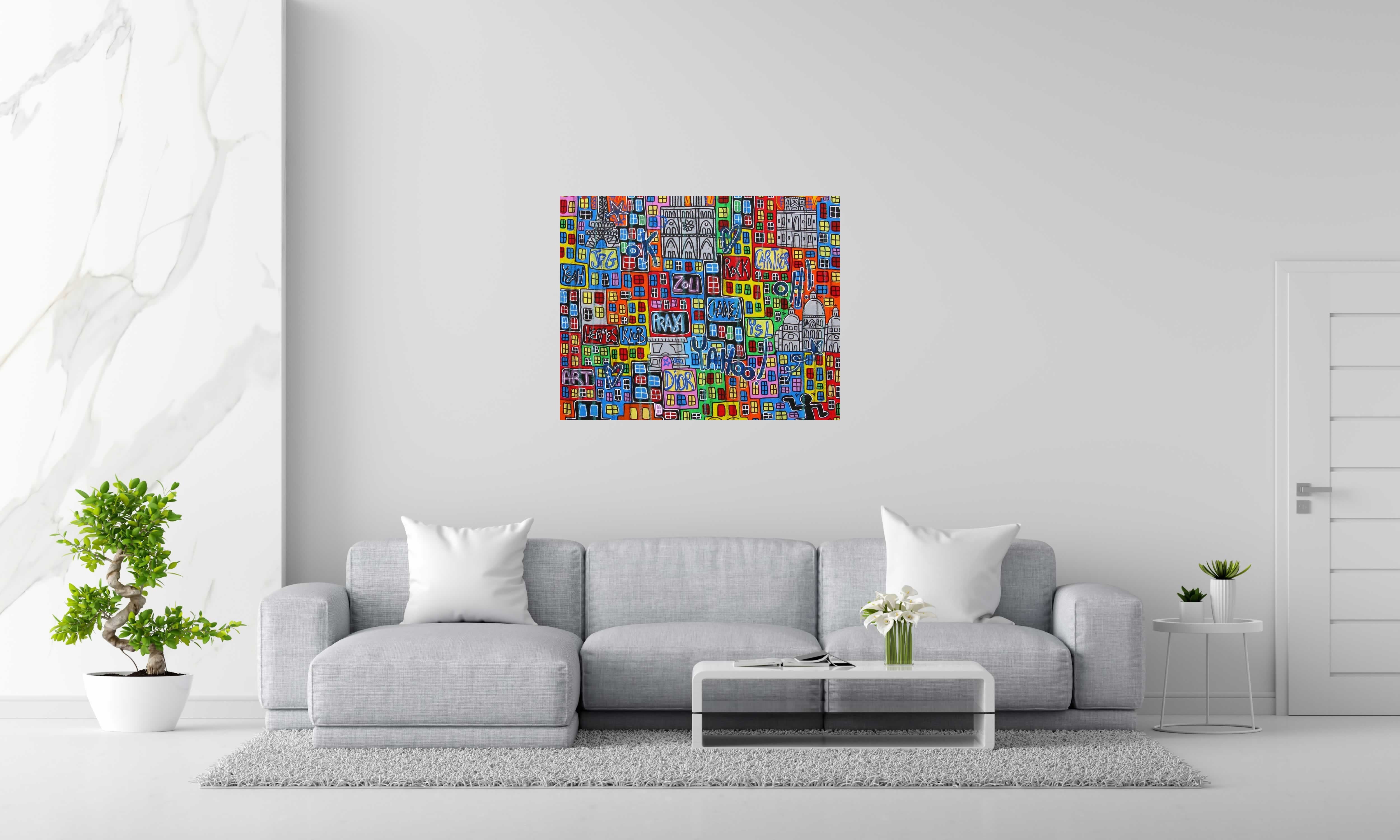 Tableau de RICO SAB a pour titre  Free paris style street pop art dim : RICO SABprix:800