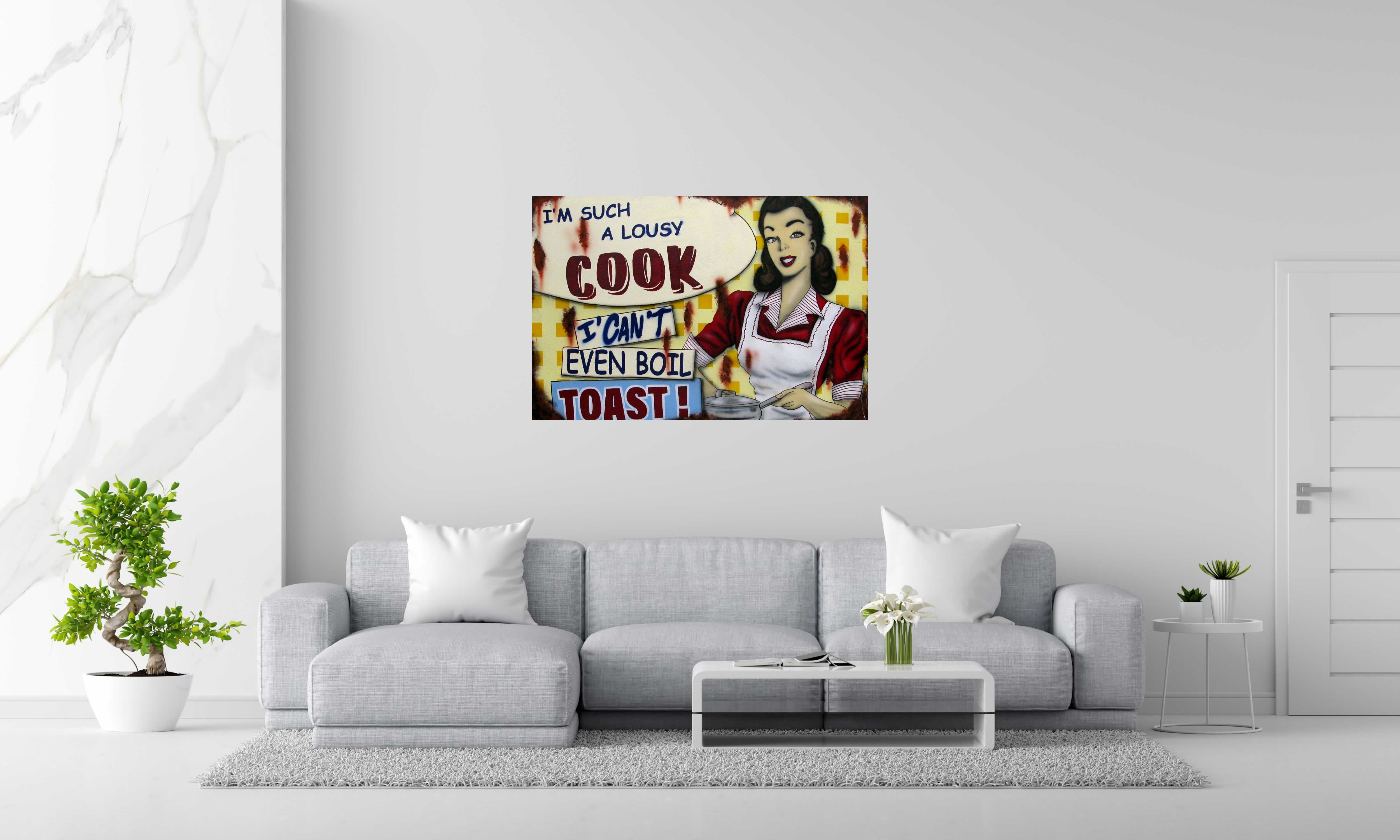 Tableau de JUG a pour titre  Cooking style street pop art dim : JUGprix:900
