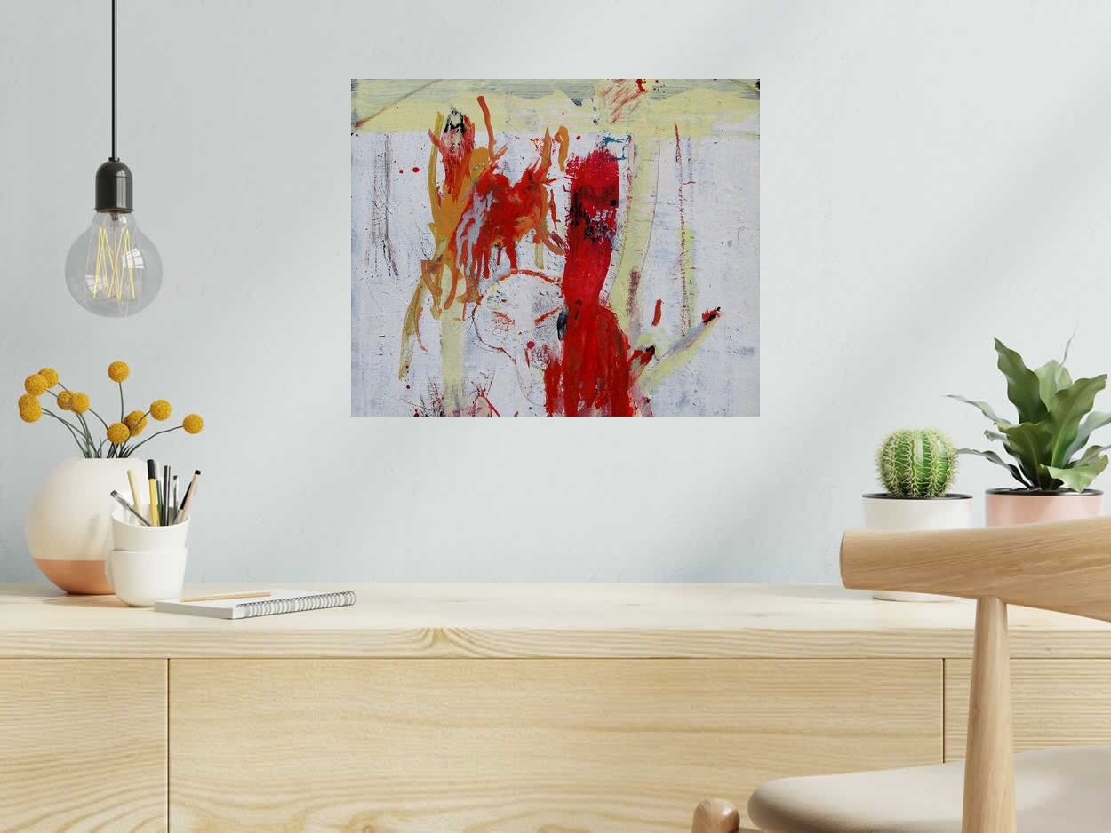 Tableau de RINGER HERVE a pour titre  SANS TITRE style abstrait dim : RINGER HERVEprix:170