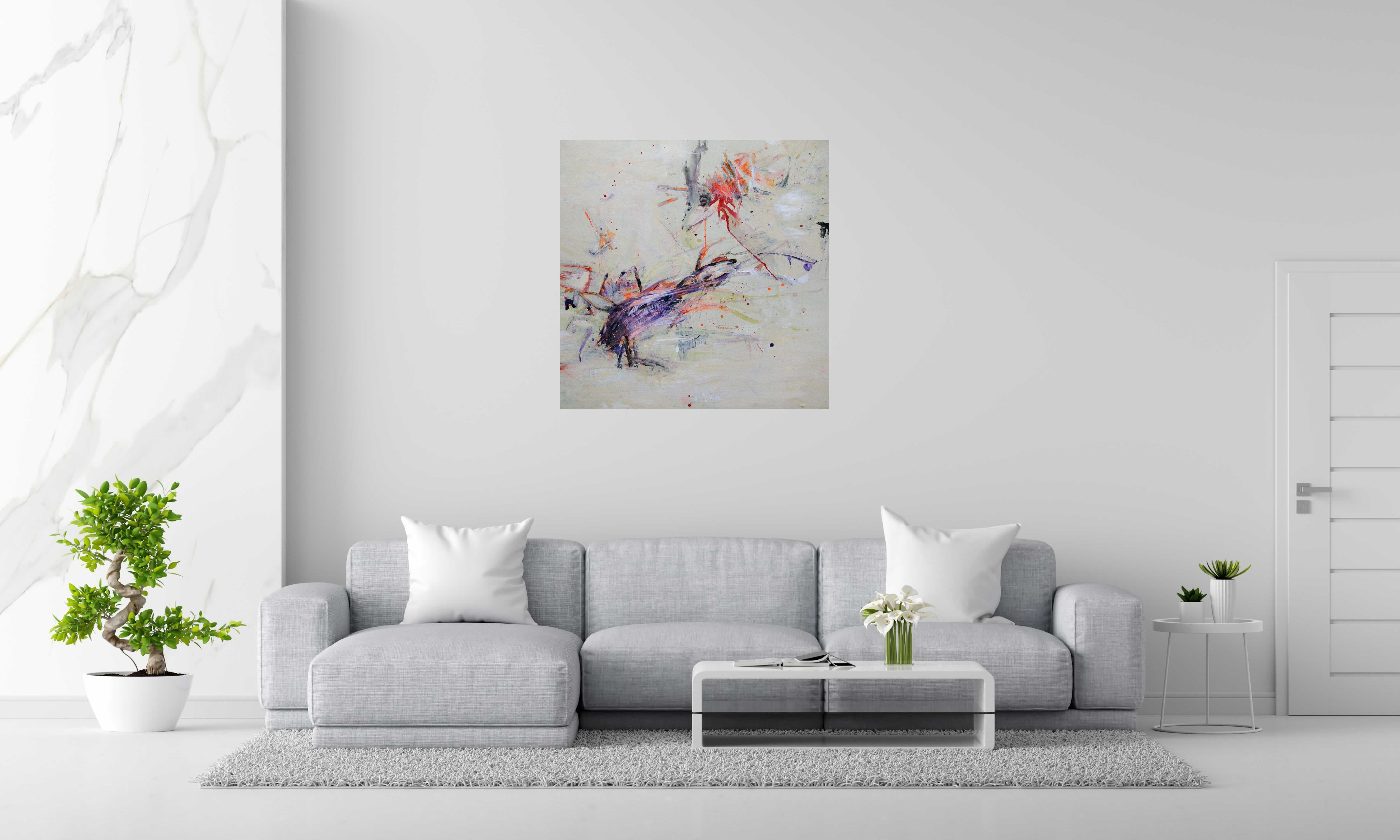 Tableau de RINGER HERVE a pour titre  SANS TITRE style abstrait dim : RINGER HERVEprix:950