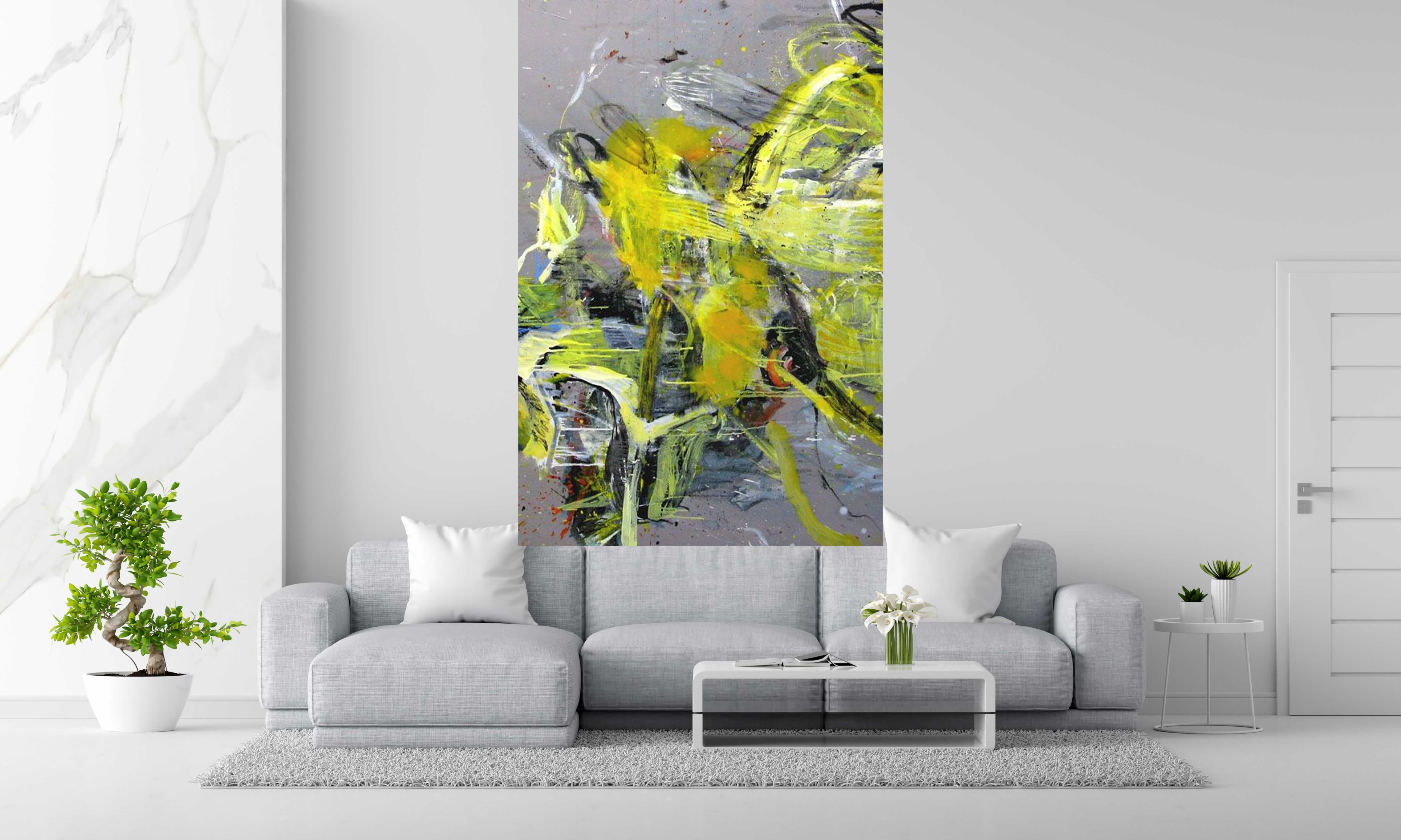Tableau de RINGER HERVE a pour titre  SANS TITRE style abstrait dim : RINGER HERVEprix:2000