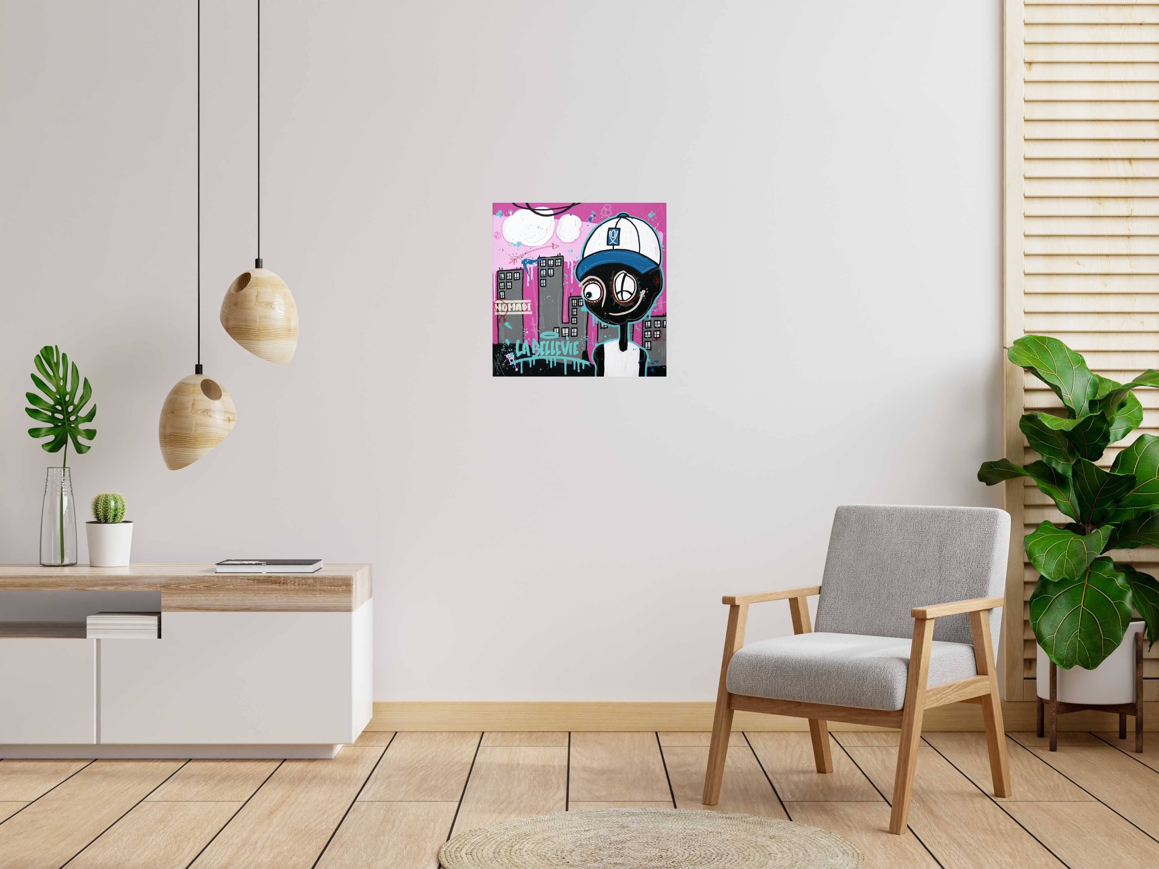 Tableau de DIDIER GOMEZ a pour titre  La belle vie style street pop art dim : DIDIER GOMEZprix:350