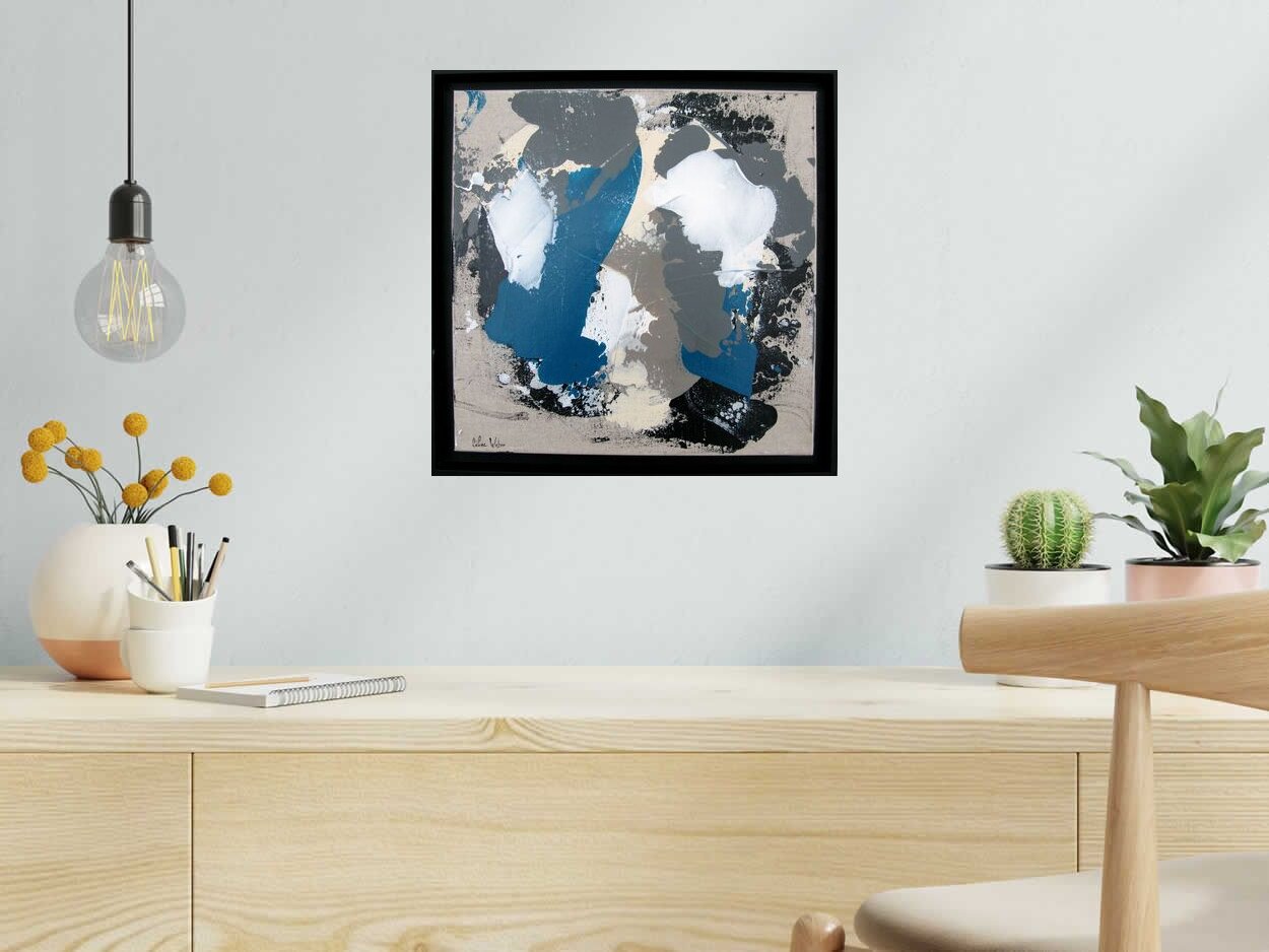 Tableau de CELINE WEBER a pour titre  Dunes 1 style abstrait dim : CELINE WEBERprix:290