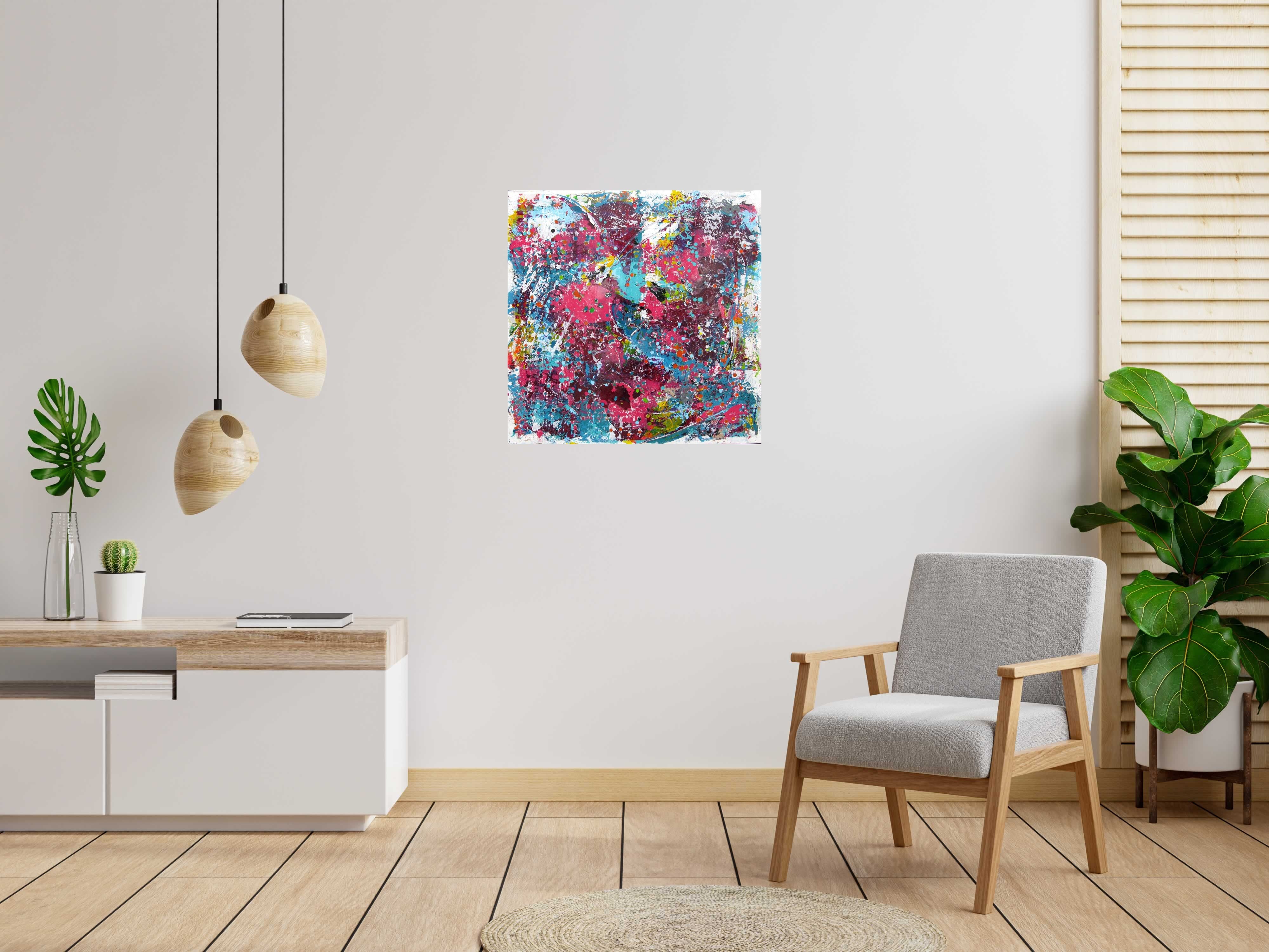 Tableau de CELINE WEBER a pour titre  Stone Lumière et vertige style abstrait dim : CELINE WEBERprix:950