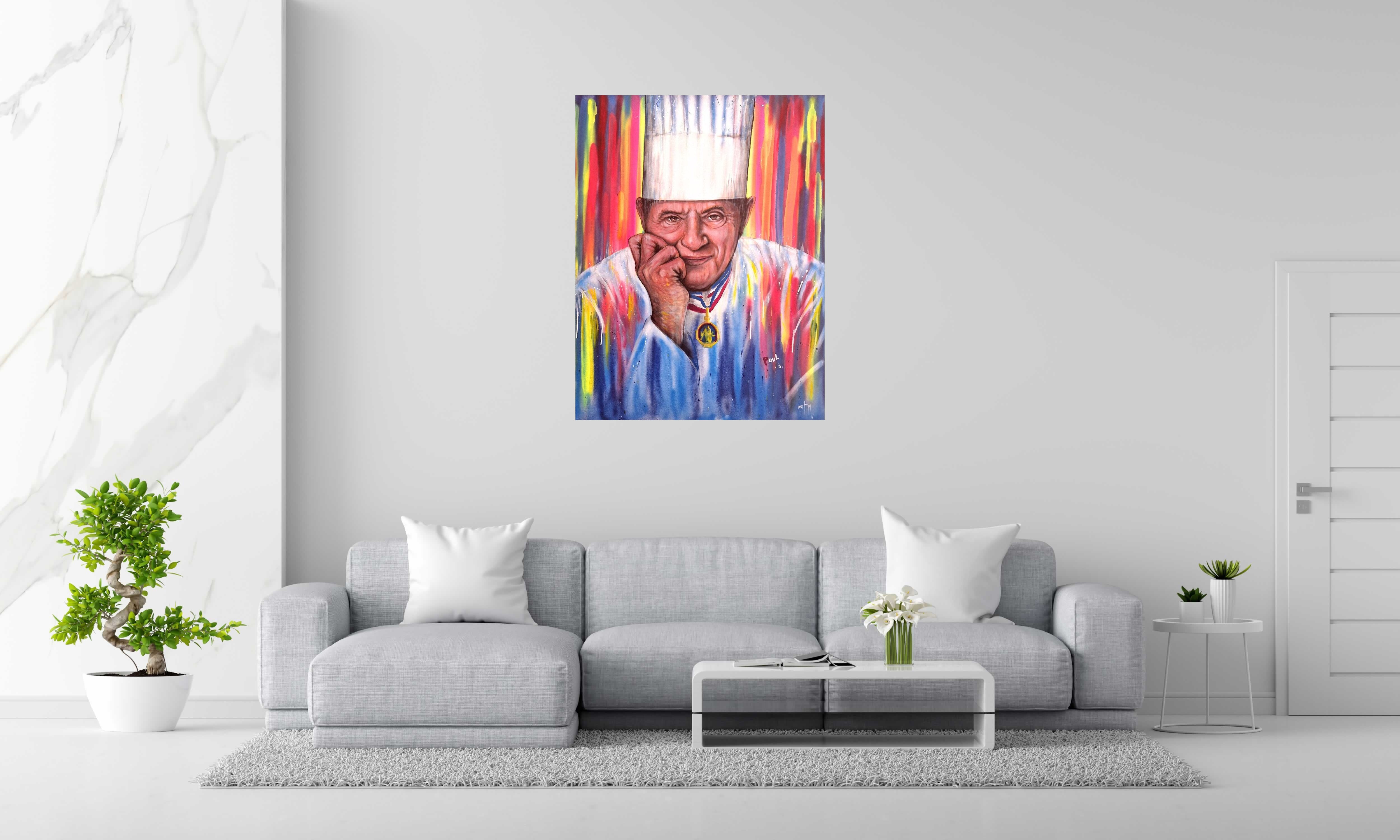 Tableau de ART HM a pour titre  Chef Paul style figuratif, graphique dim : ART HMprix:1200