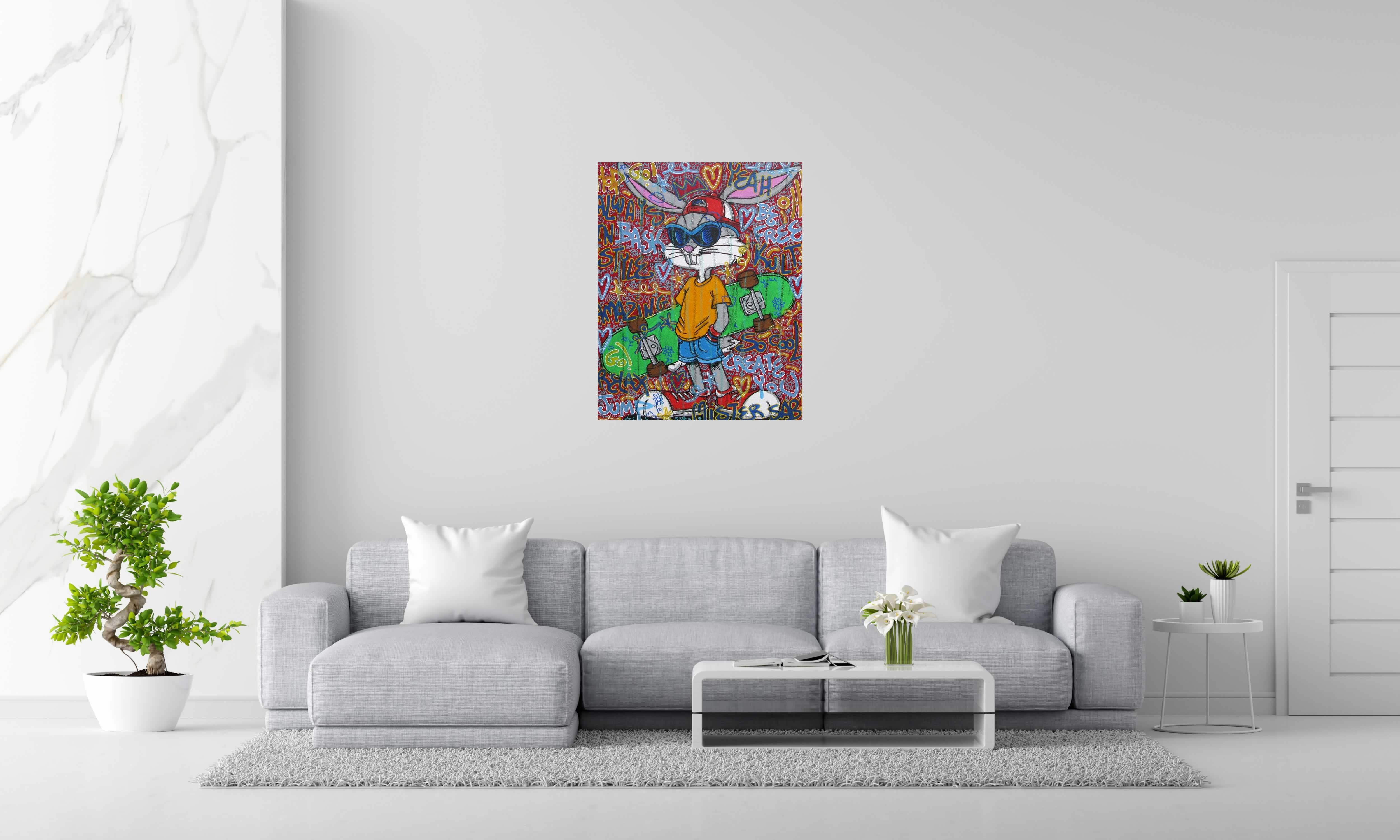 Tableau de RICO SAB a pour titre  Relax style street pop art, street art dim : RICO SABprix:600