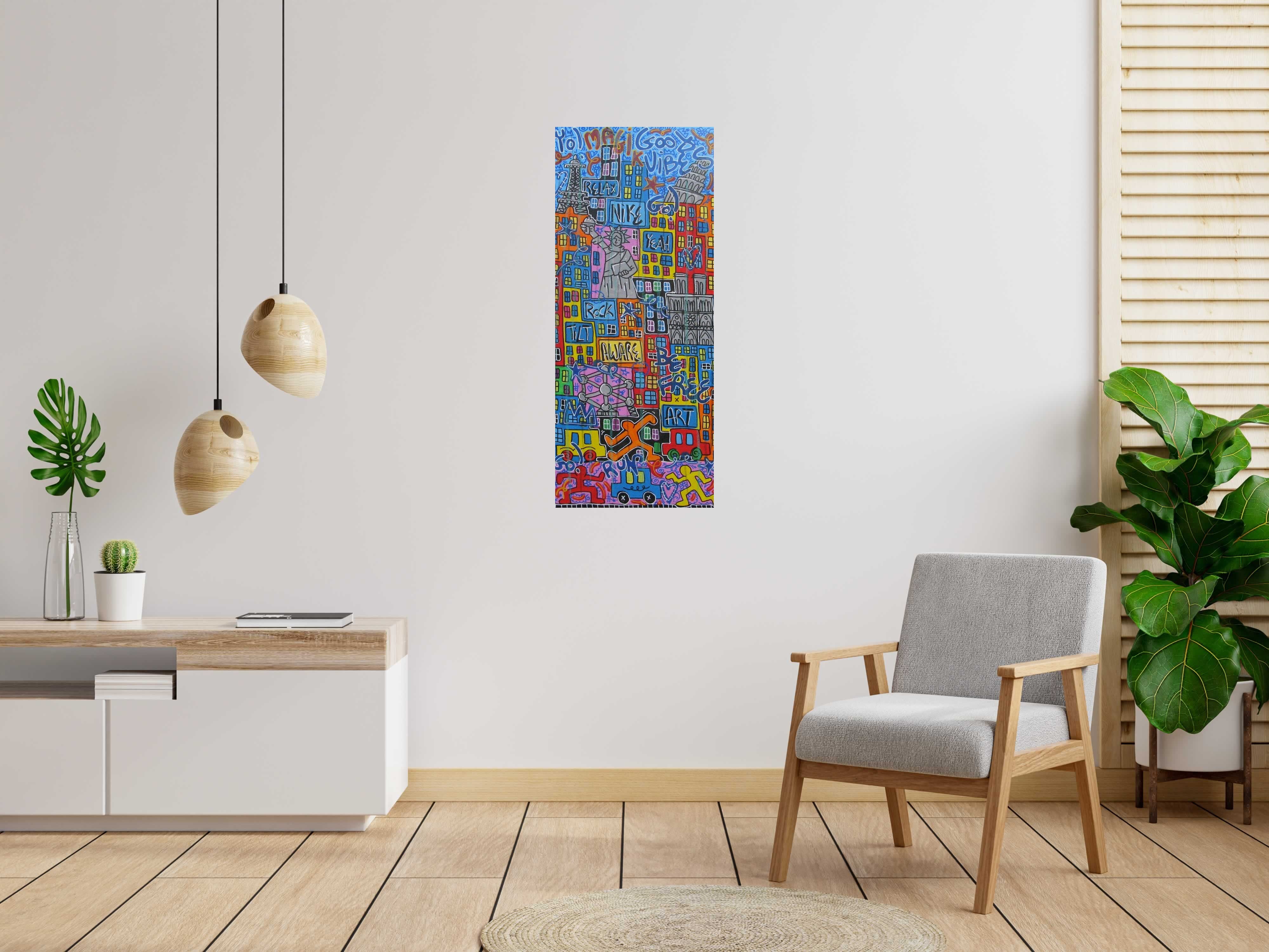 Tableau de RICO SAB a pour titre  Magik style street pop art, street art dim : RICO SABprix:650