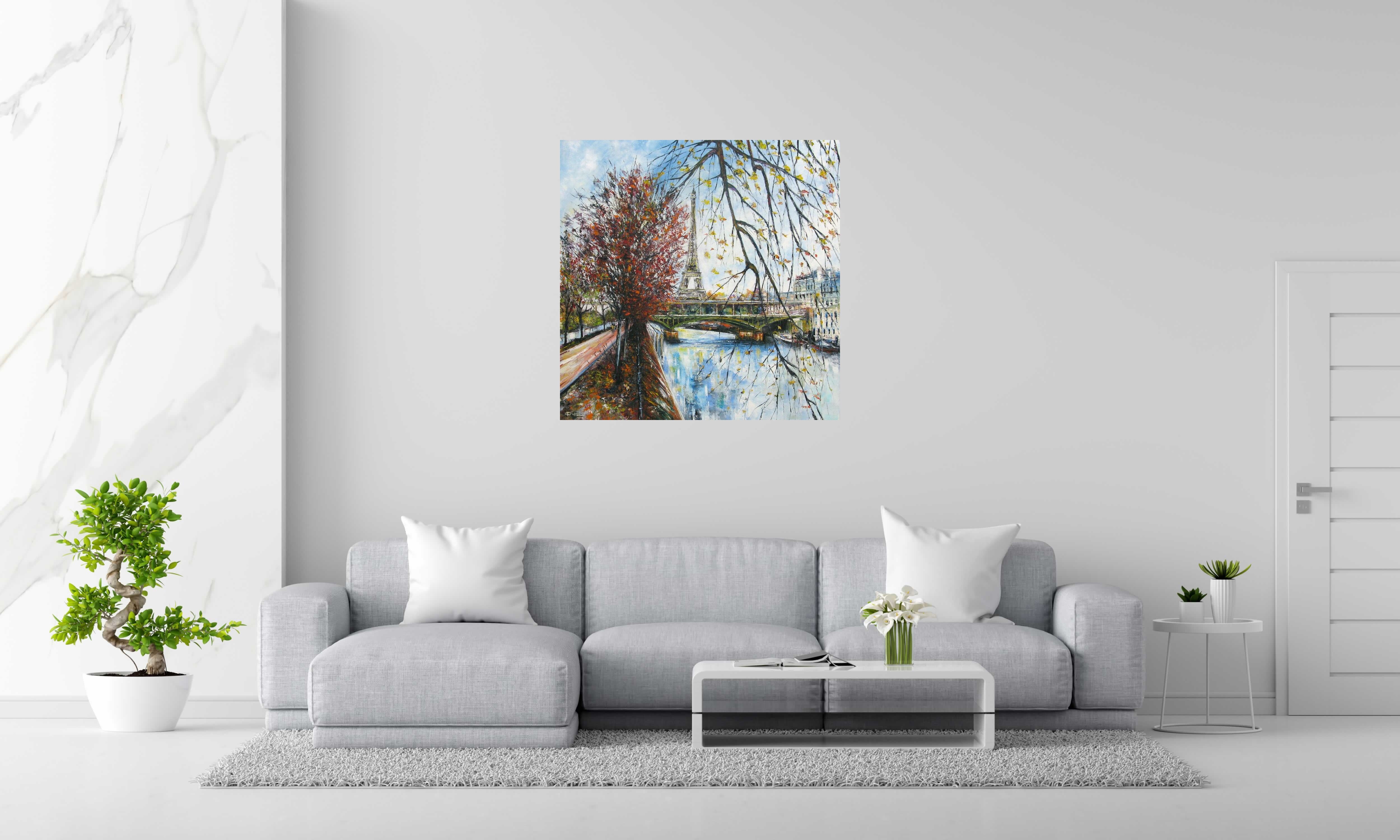 Tableau de PHIL a pour titre  Vue pont Bir Hakeim style no dim : PHILprix:850