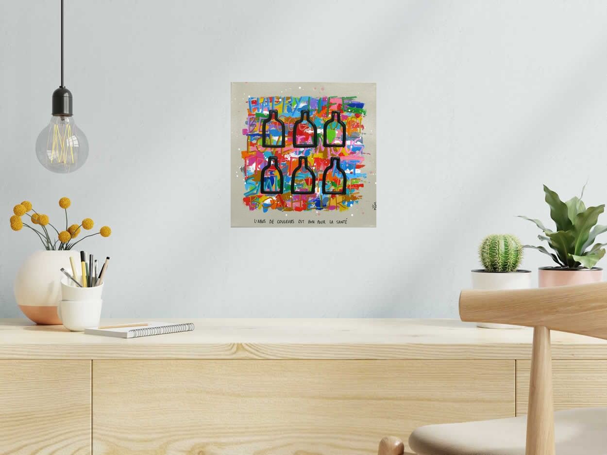 Tableau de MAM a pour titre  Abus style graphique dim : MAMprix:300