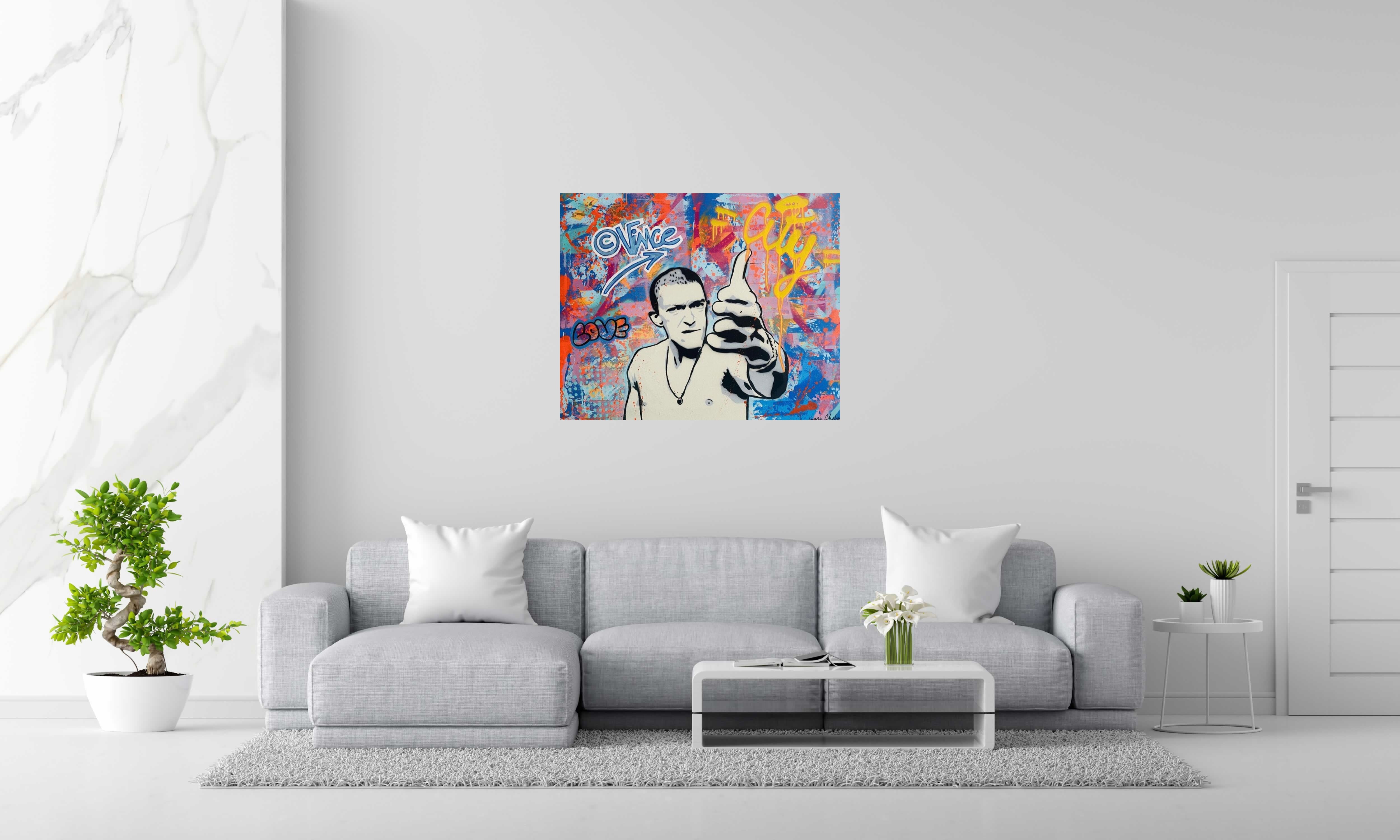 Tableau de SARA CHELOU a pour titre  Vince style street pop art dim : SARA CHELOUprix:890