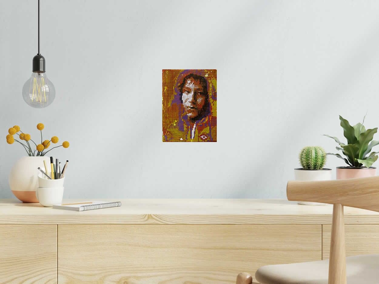 Tableau de NICOLAS JESBAC a pour titre  Perou 2 style street art dim : NICOLAS JESBACprix:120