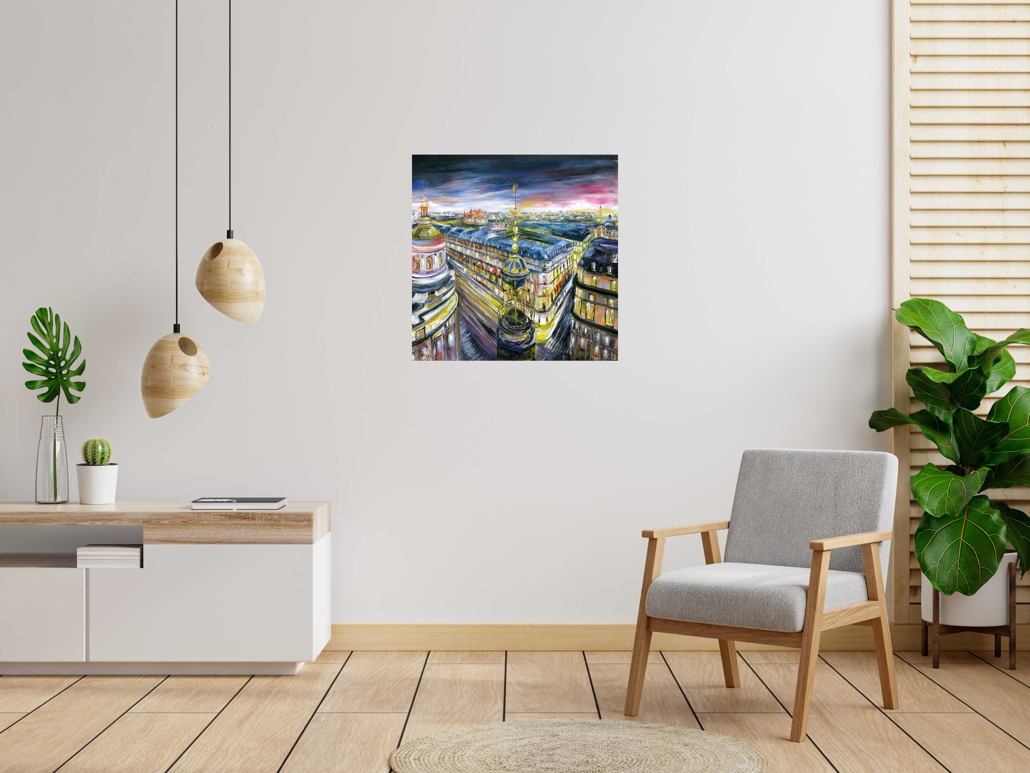 Tableau de PHIL a pour titre  Paris printemps style figuratif dim : PHILprix:550