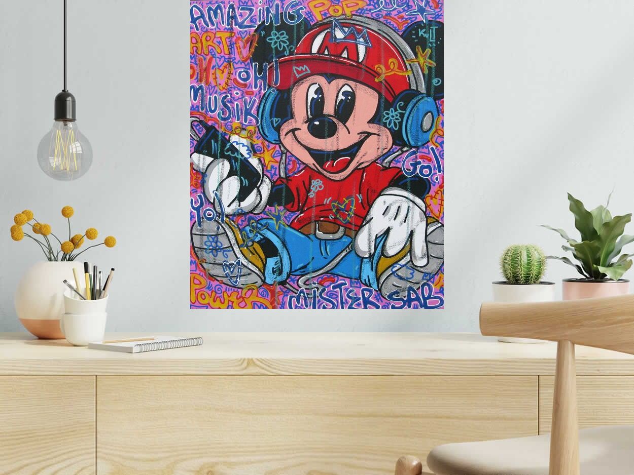 Tableau de RICO SAB a pour titre  pop musik style figuratif dim : RICO SABprix:290