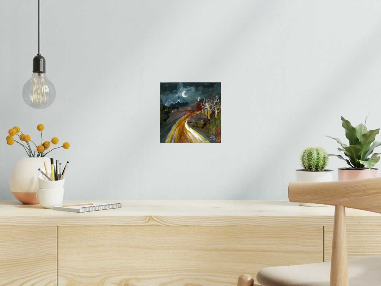 Tableau de IVAN TZONEV a pour titre  La route-4 style figuratif dim : IVAN TZONEVprix:80