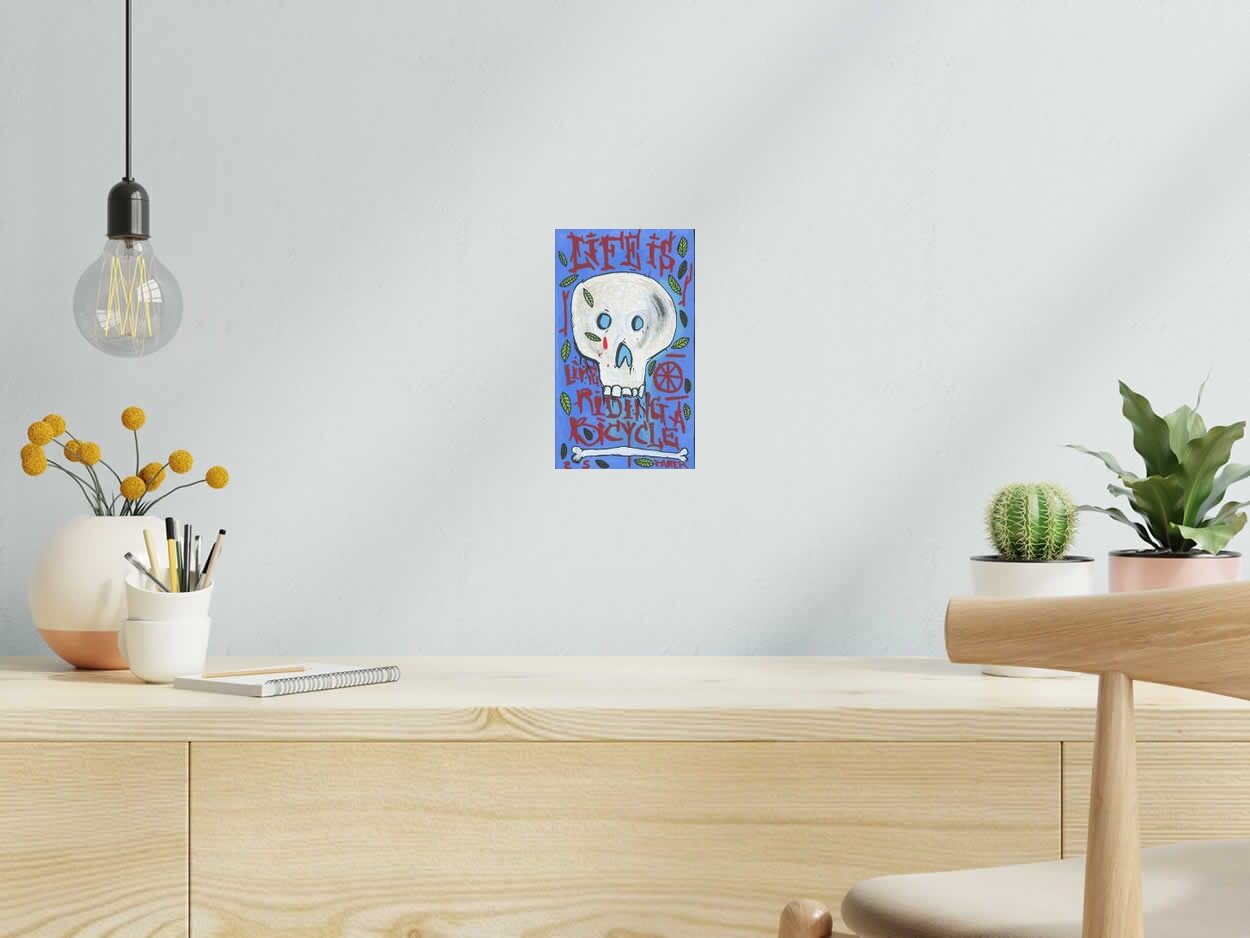 Tableau de TAREK a pour titre  Life style street pop art, graphique dim : TAREKprix:140