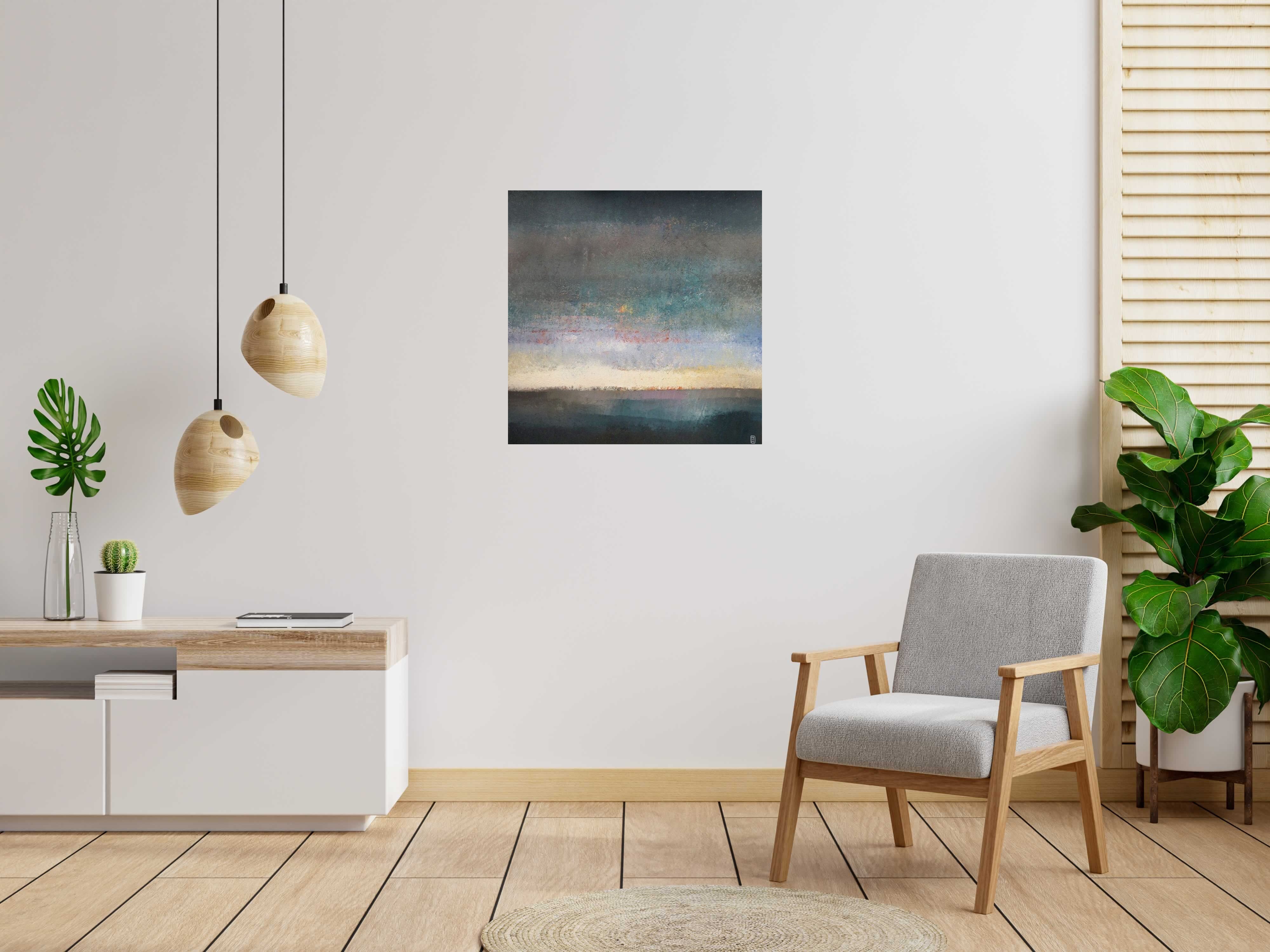 Tableau de N MAFFRE a pour titre  La plaine 1 style figuratif dim : N MAFFREprix:700