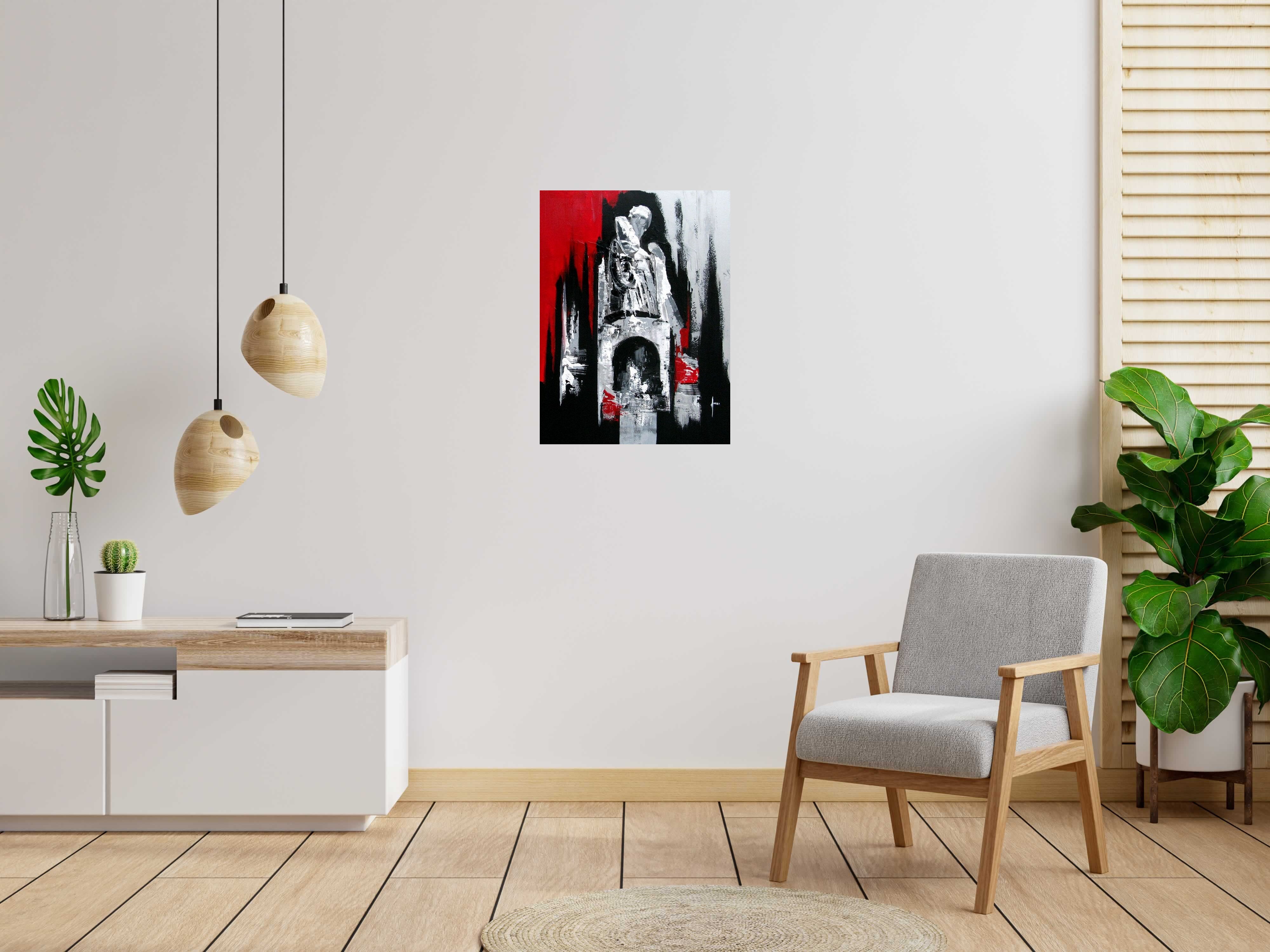 Tableau de FARID AMRAR a pour titre  Persistance style abstrait dim : FARID AMRARprix:380