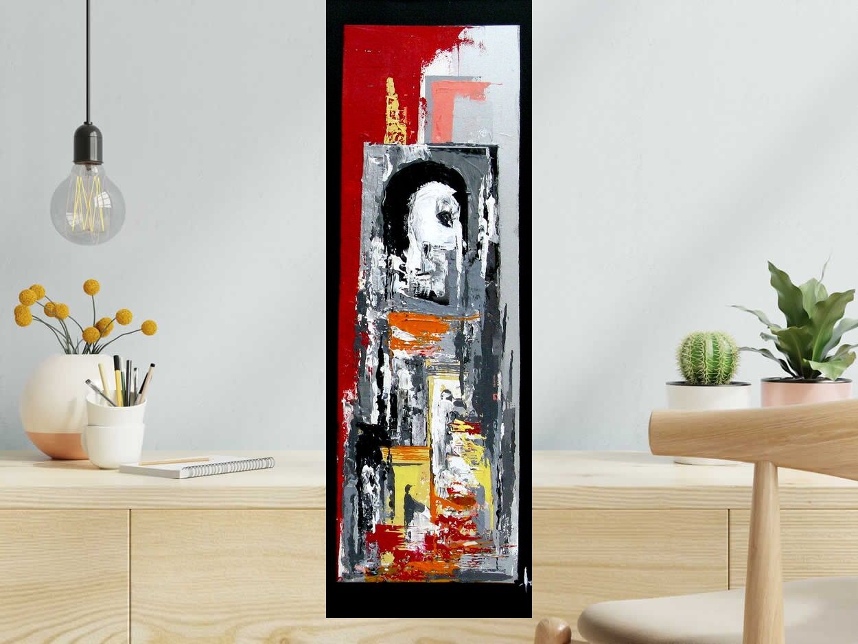 Tableau de FARID AMRAR a pour titre  La Contraction style abstrait dim : FARID AMRARprix:240
