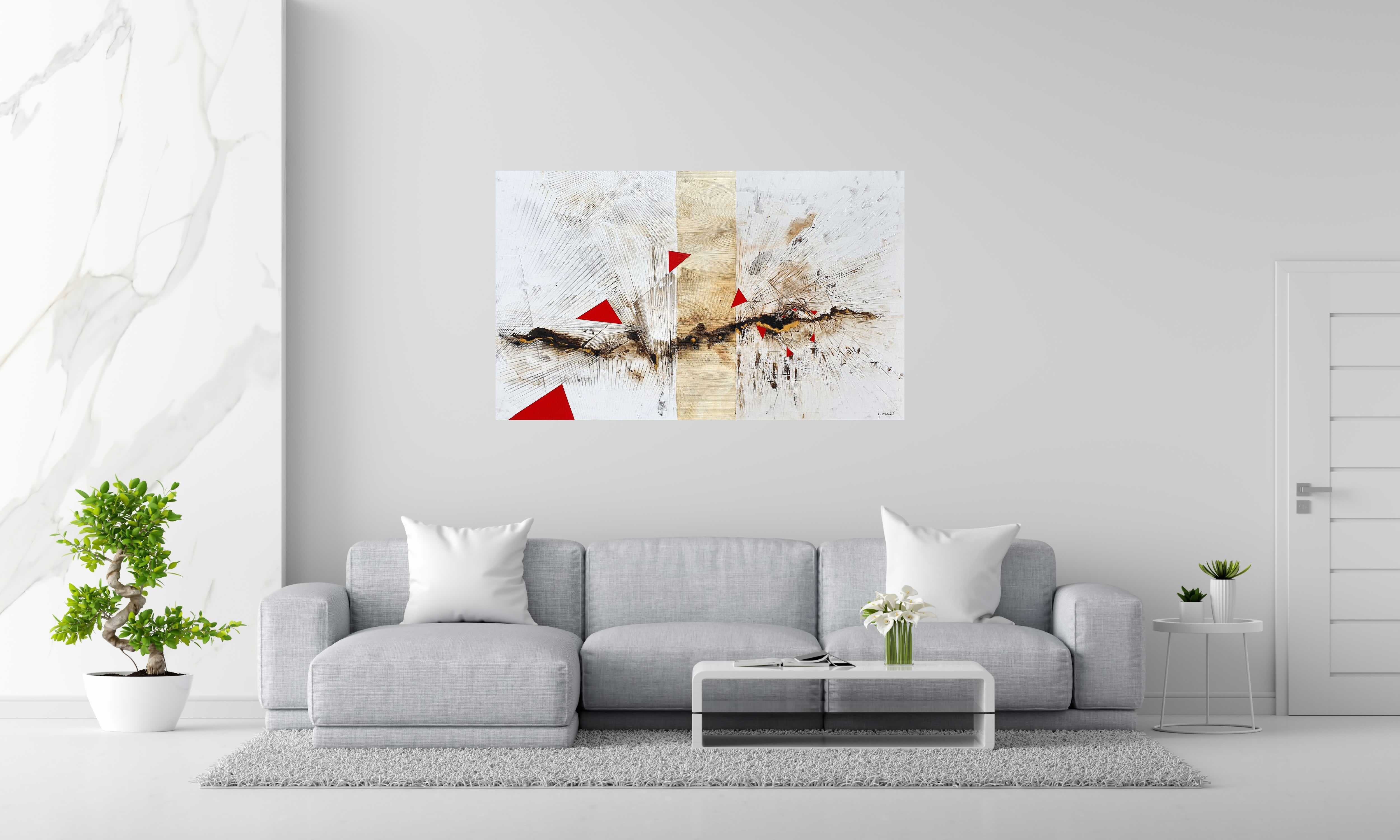 Tableau de LUDOVIC MERCHER a pour titre  TWISTER style abstrait dim : LUDOVIC MERCHERprix:1500