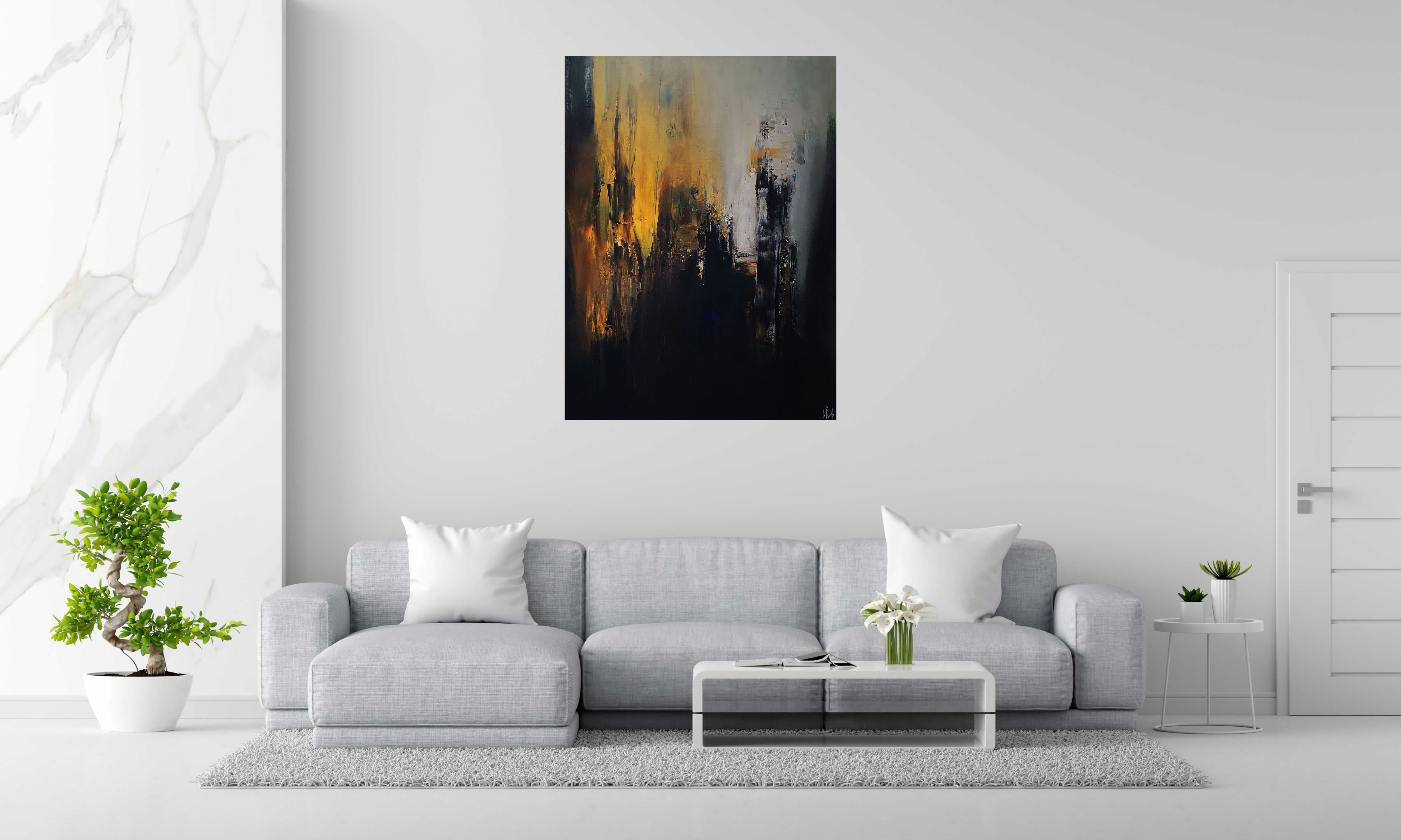 Tableau de RUELLE NICOLAS a pour titre  FIRELAND style abstrait dim : RUELLE NICOLASprix:1500